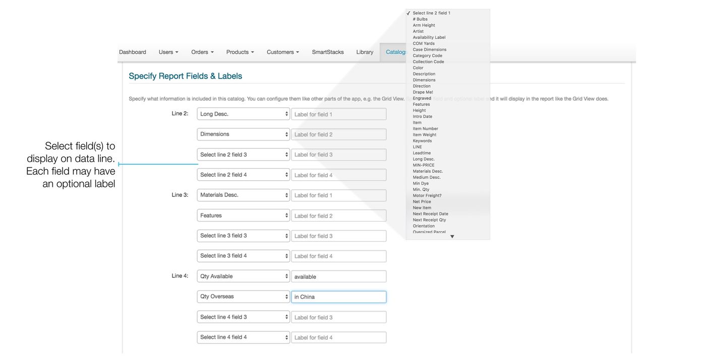 Catalog Fields