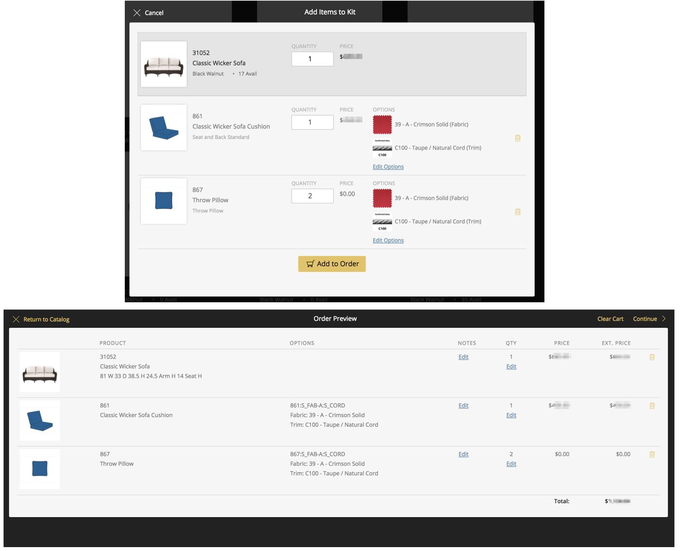 E Ol Options Order