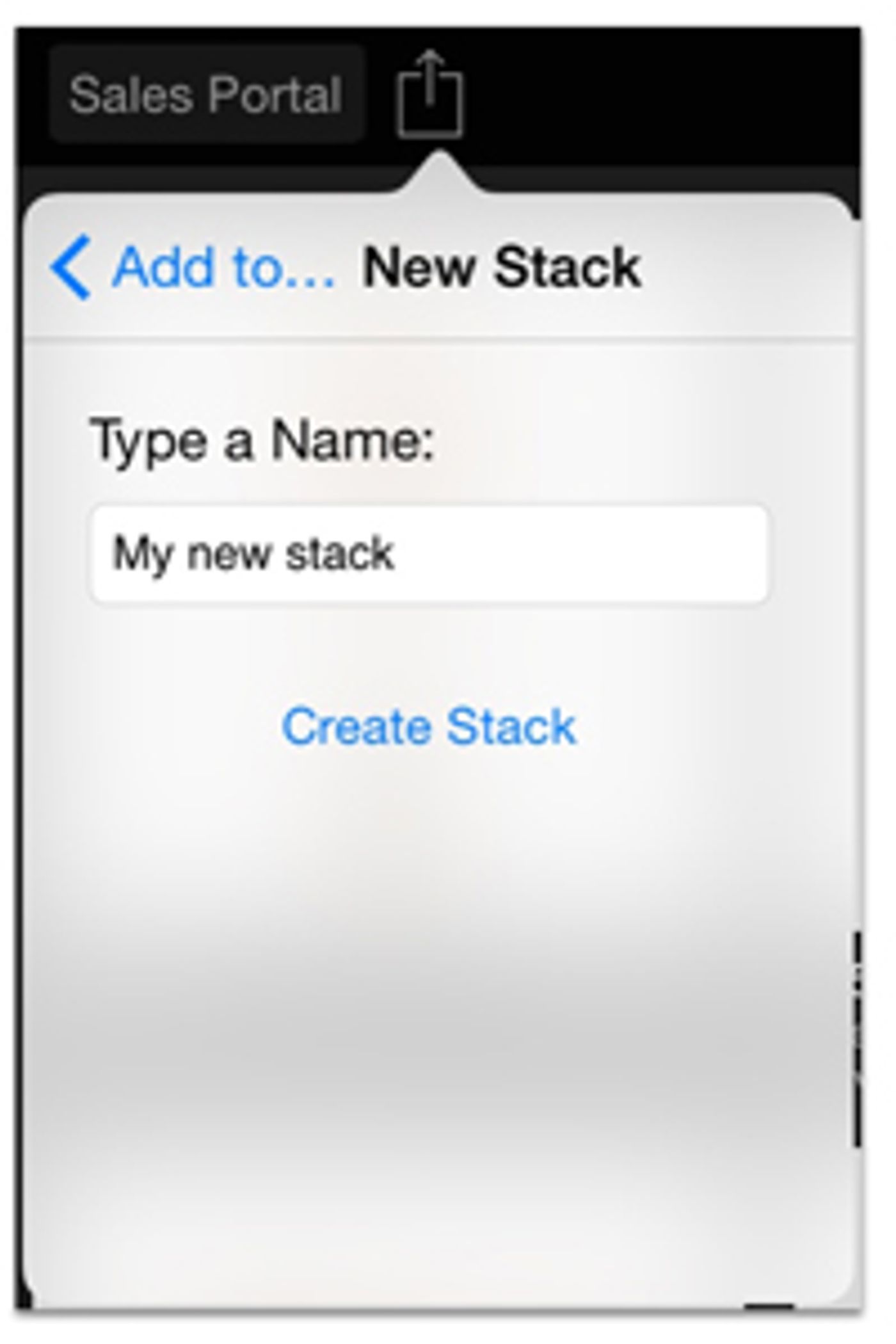 Enter a name, then tap ‘Create List’. (Note that a customer must be selected in order to create a customer list.)