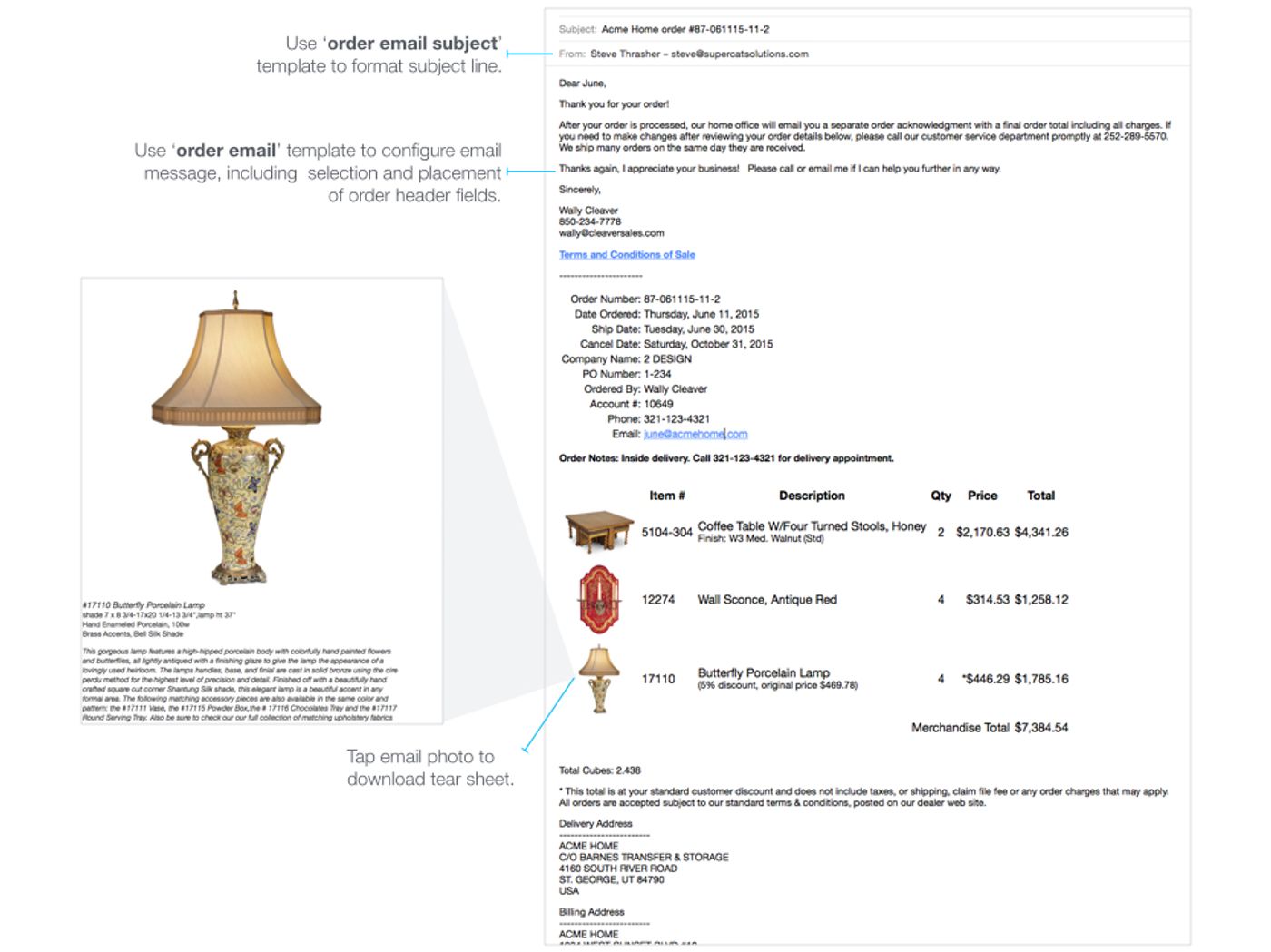 Email Order