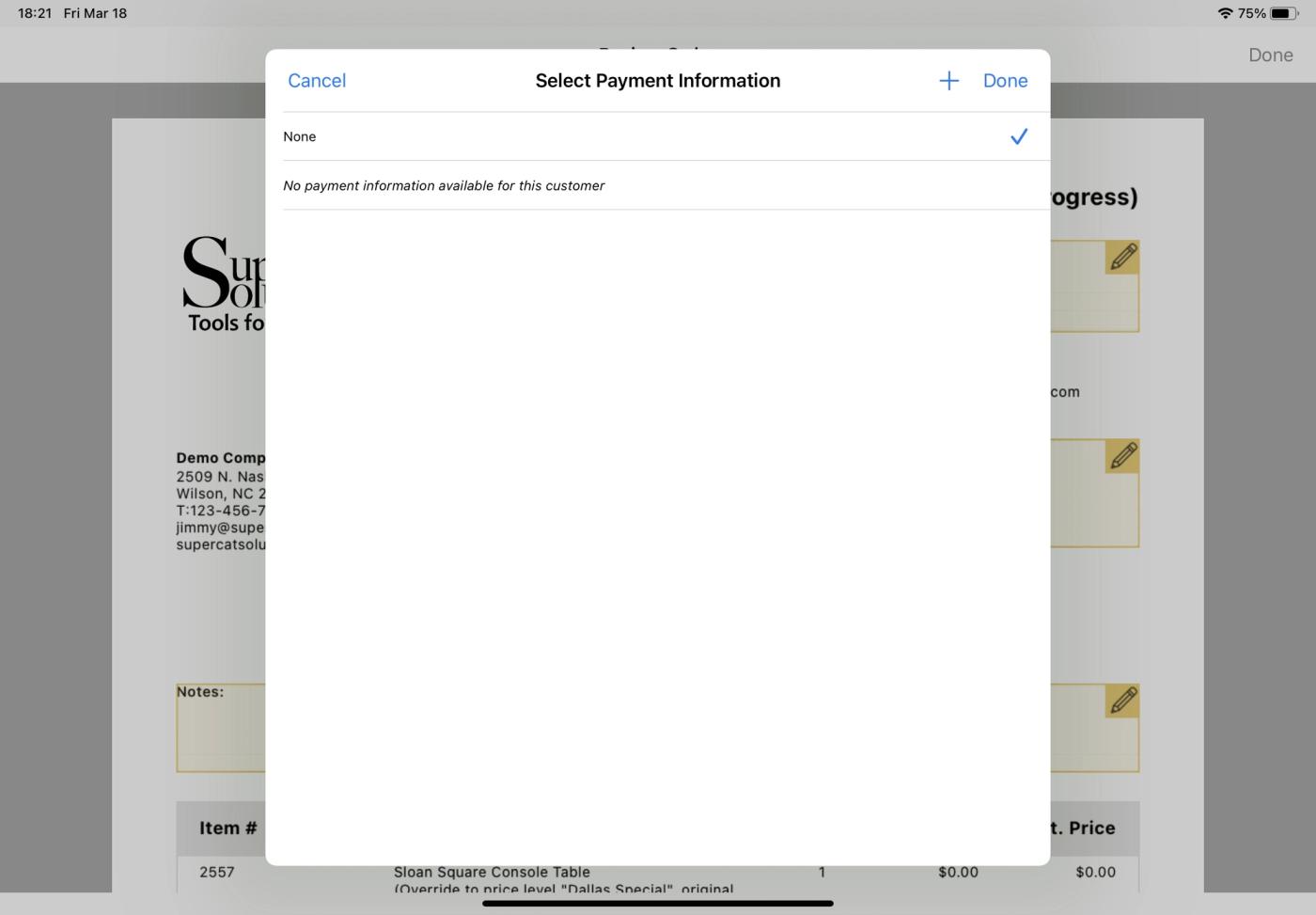 Credit Card Select Payment
