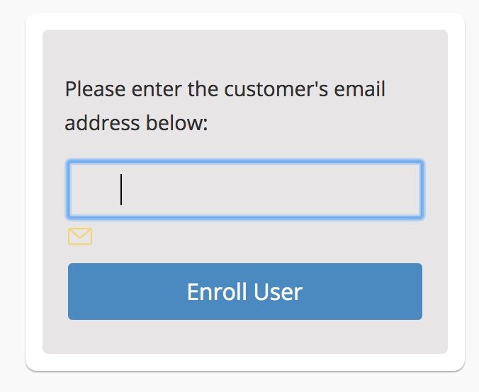 Enter Email Address