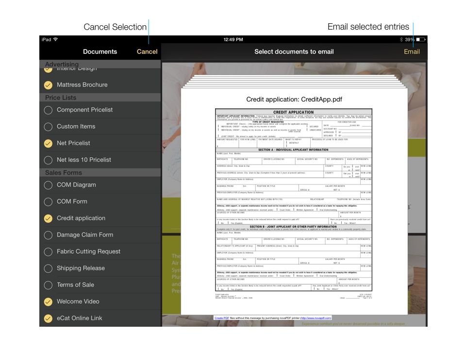 Library Multi Select