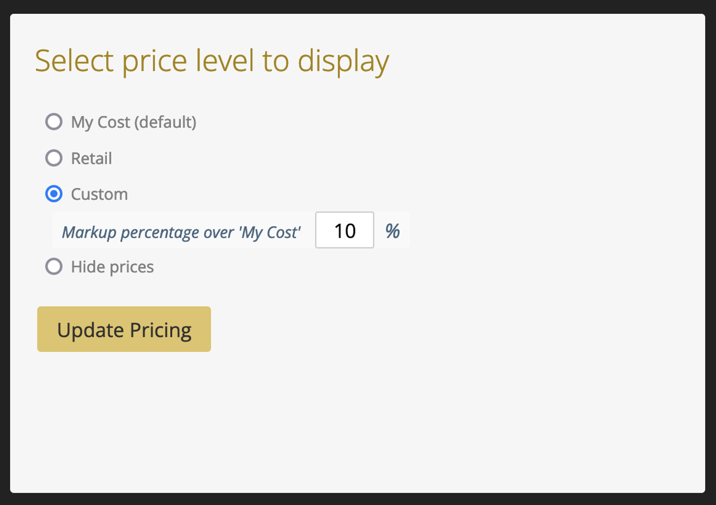 Set E Ol Prices