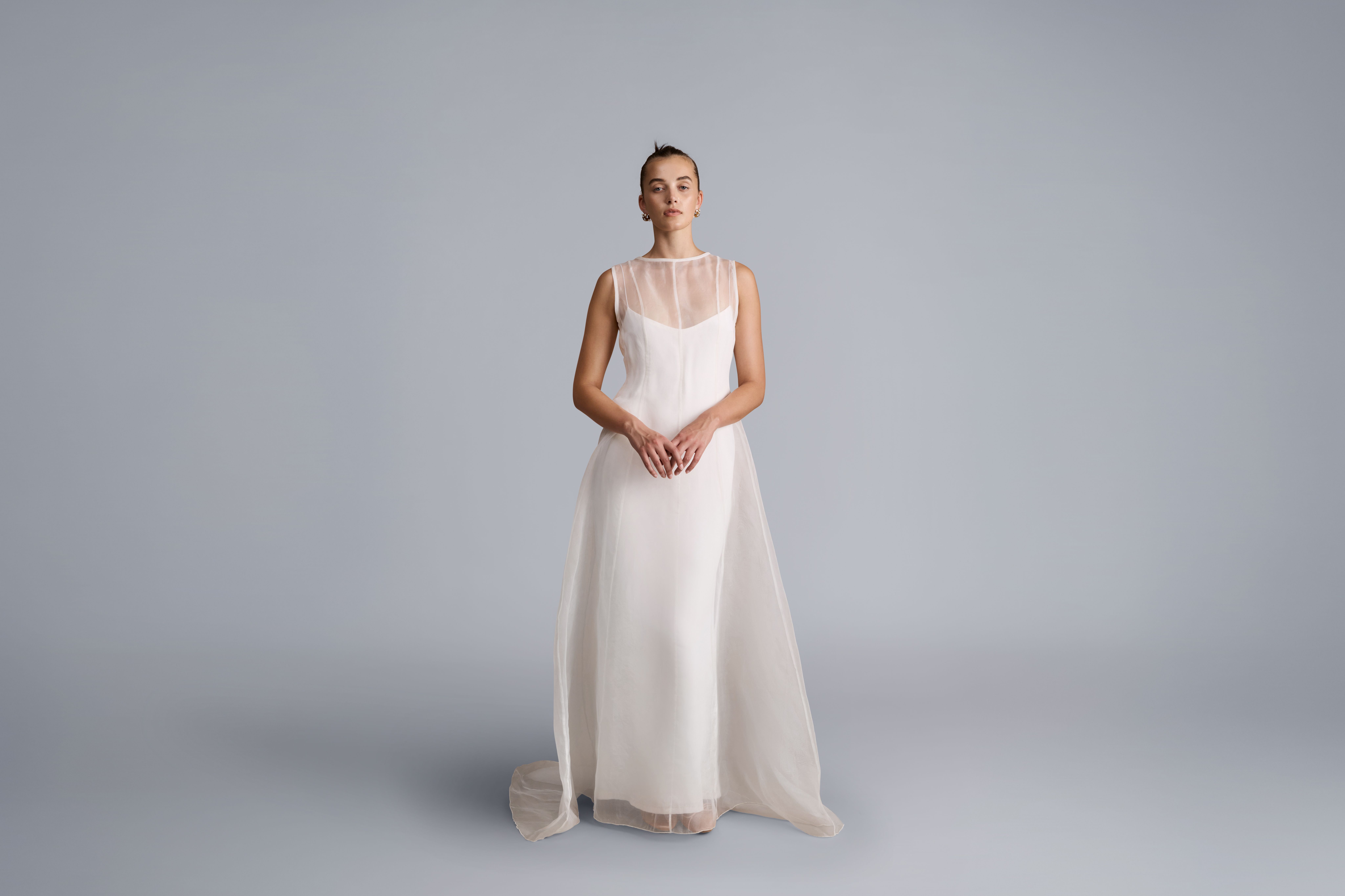 laila bridesmaid dress Significant Other Lara Backless Dress in Ice Blue – Coco & Lola main image 1
