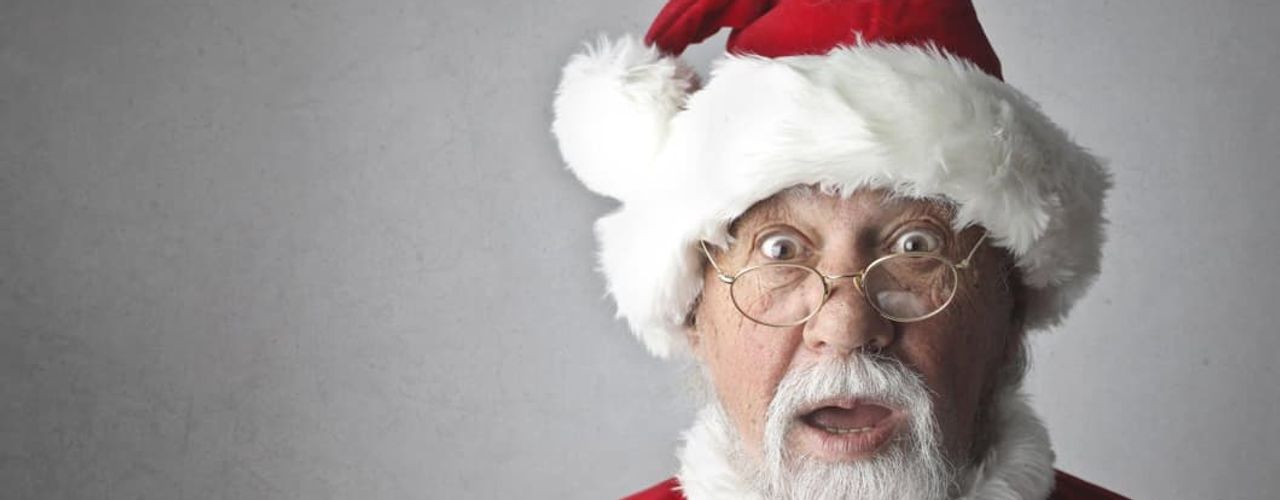 Surprised Santa Claus