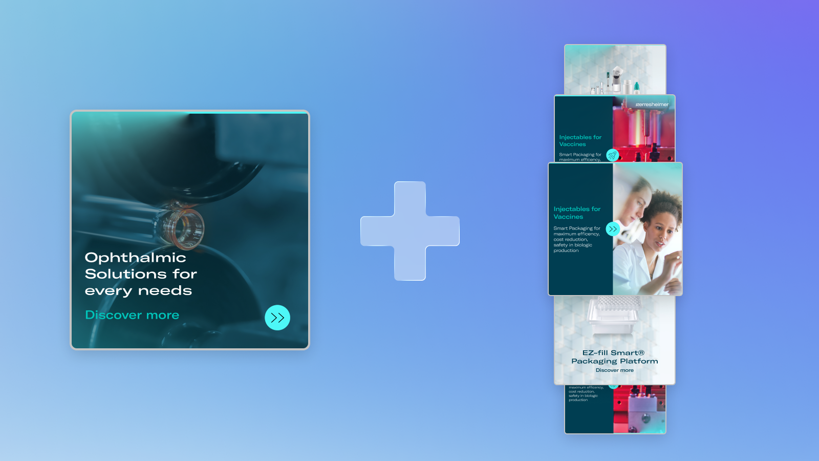 Flexible Templates in Mate: mehrere Templates werden zu einem Karussell kombiniert