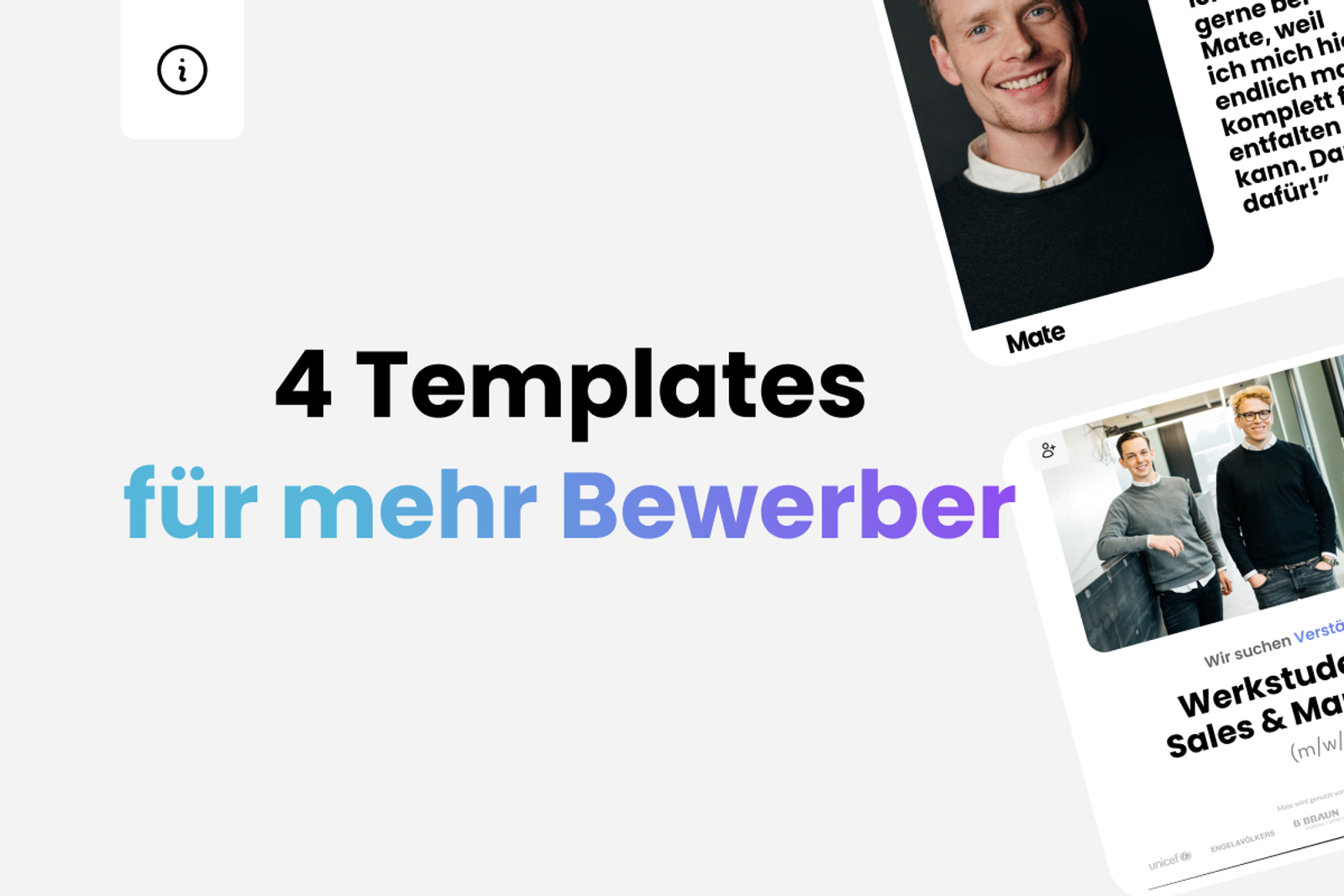 4 Templates für mehr Bewerber