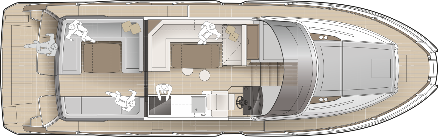 Cockpit & Salon Layout