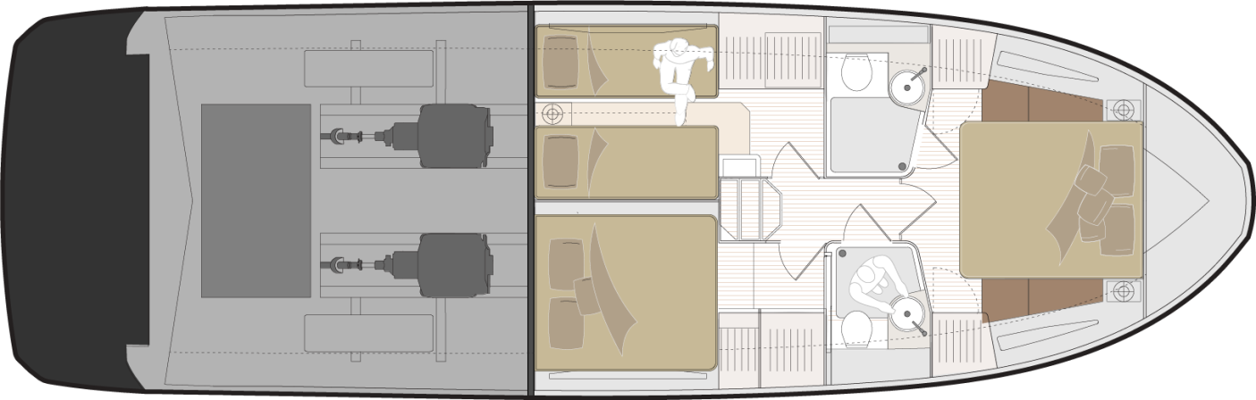 Three-Cabin Layout