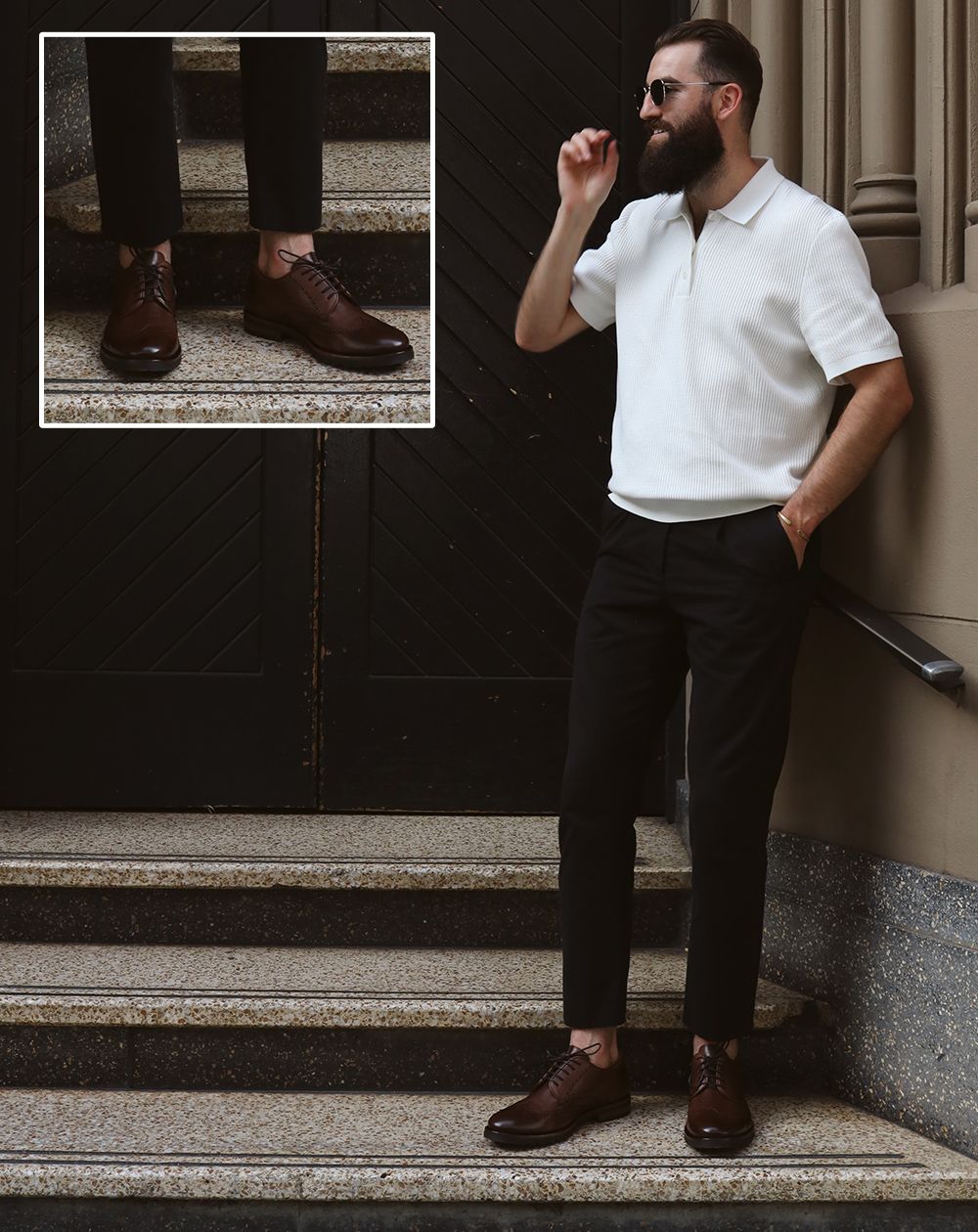 Brogues with chinos