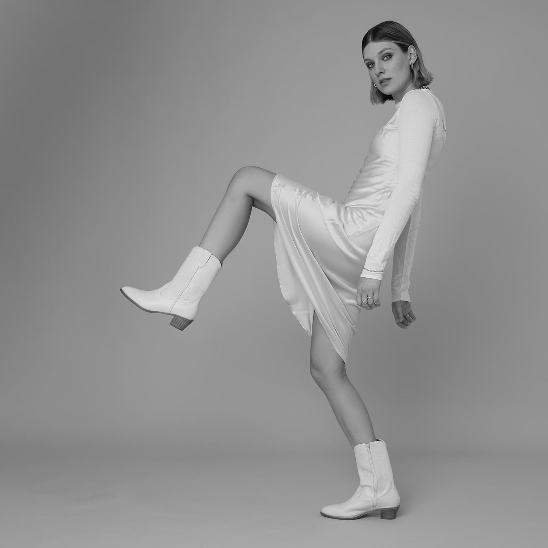 Bared Footwear White Cowboy Boot