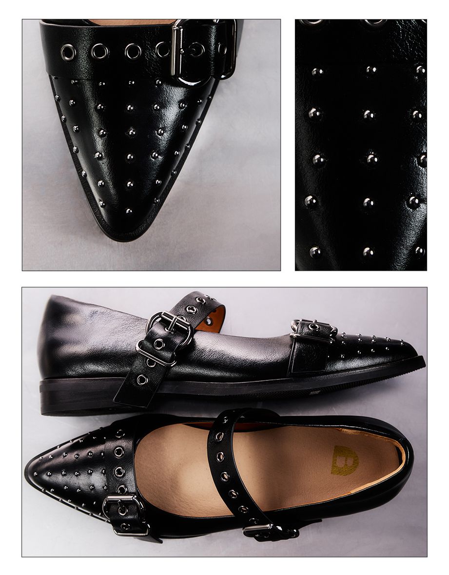 Rissa Flats: Statement-Making Studded Flats