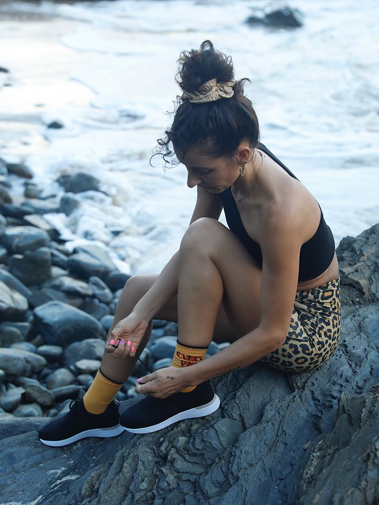 @anita_ghise in Jinzo Black Knit Sneakers