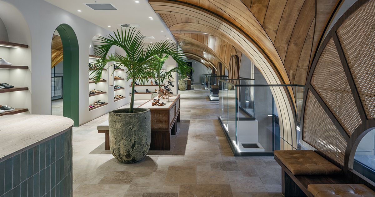 Interior of Bared Footwear King Street Sydney Store