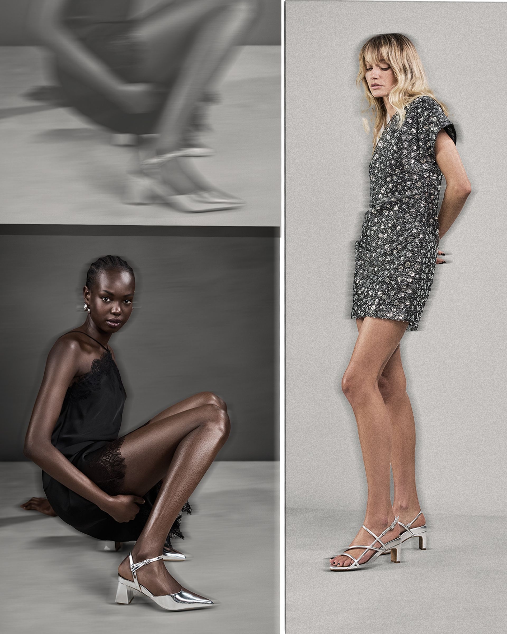 Silver Low Heels: The Subtle Statement