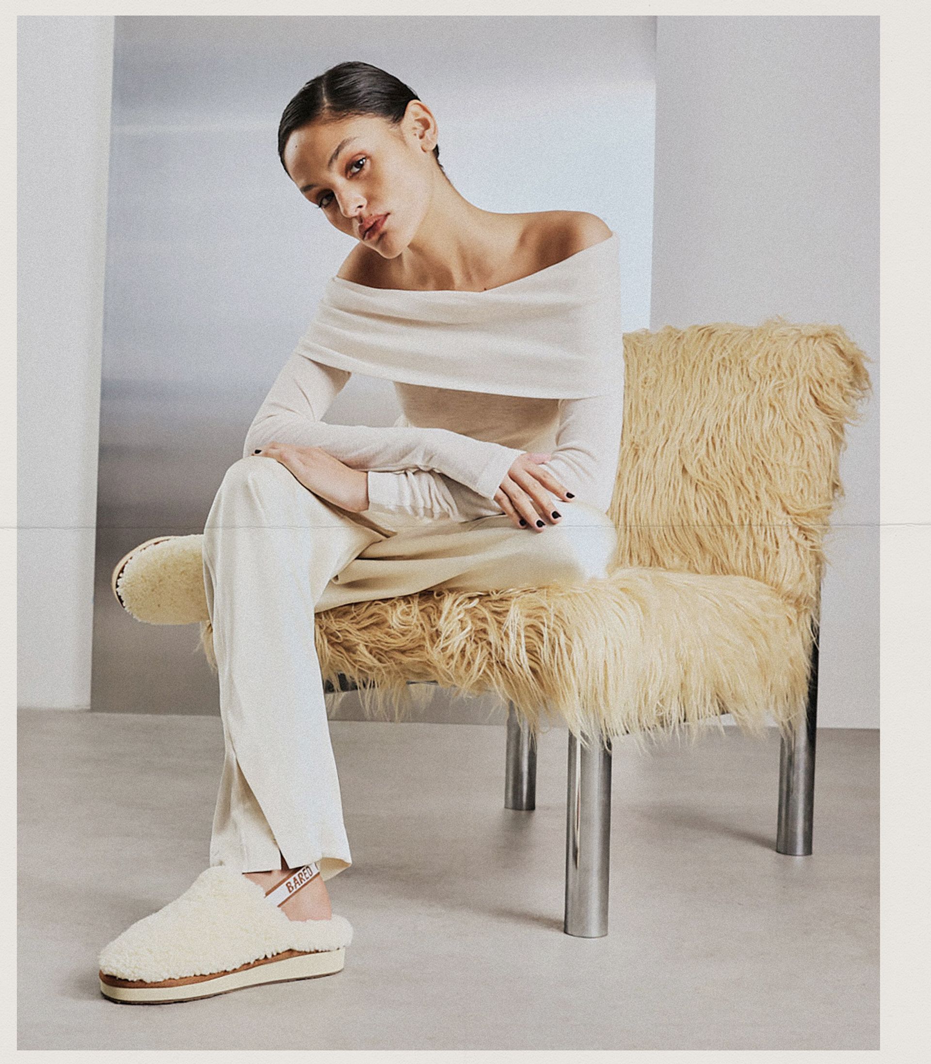 The Slip-On Slipper - Snuggling Oatmilk Sheepskin Slippers