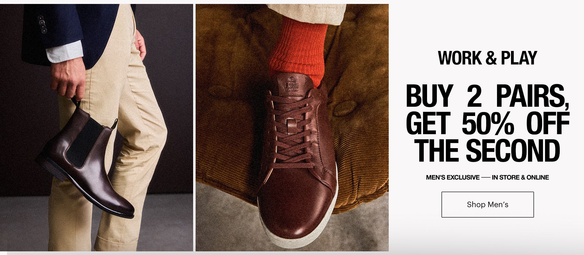 Buy 2 Pairs Get 20% Off The 2nd