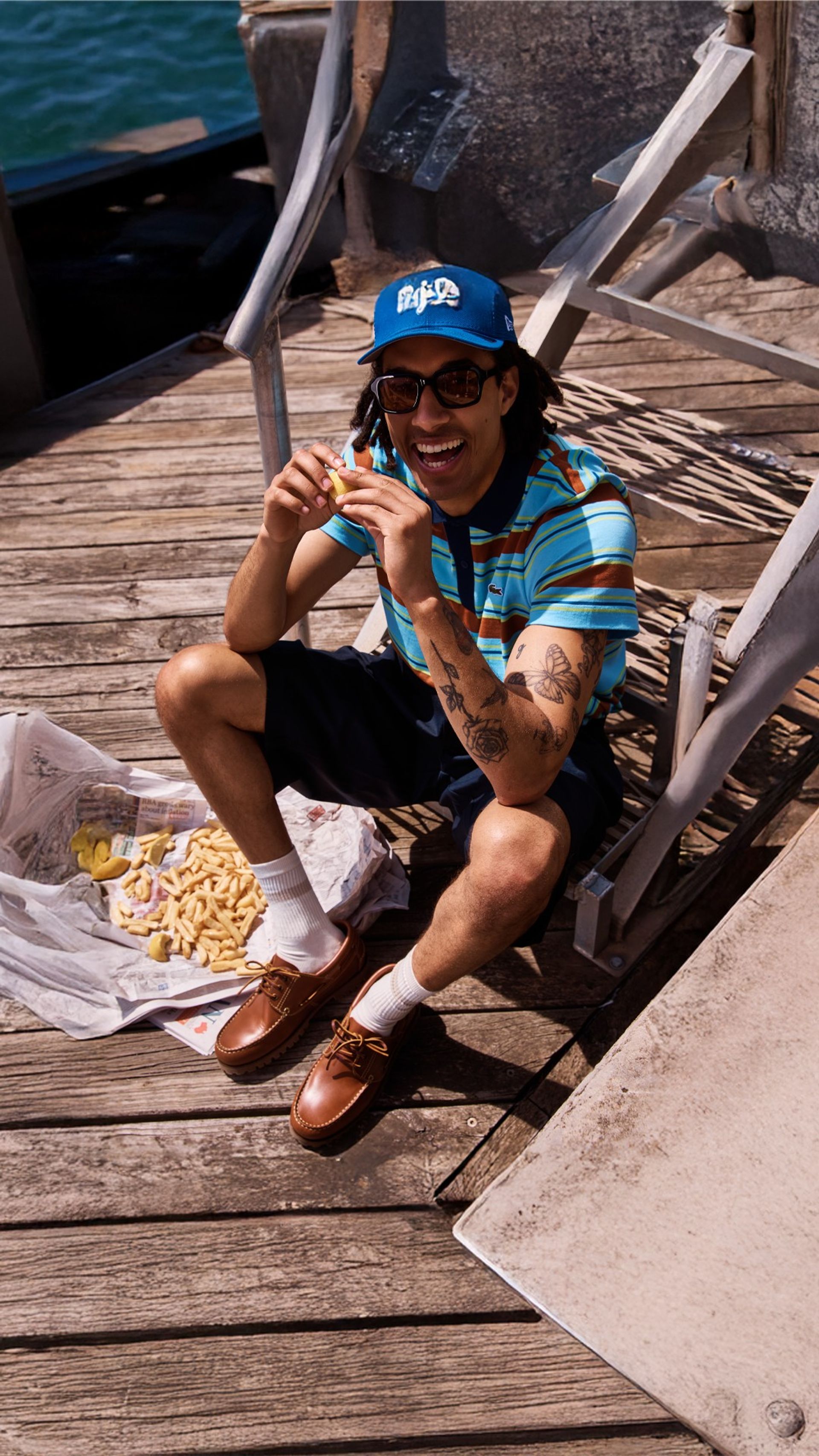 Boat deck, bar stool, we don't care. Our summer range is all about giving your feet the landing they need to roll from day to night and day again. Bared is made for the festive season.  #baredfootwear