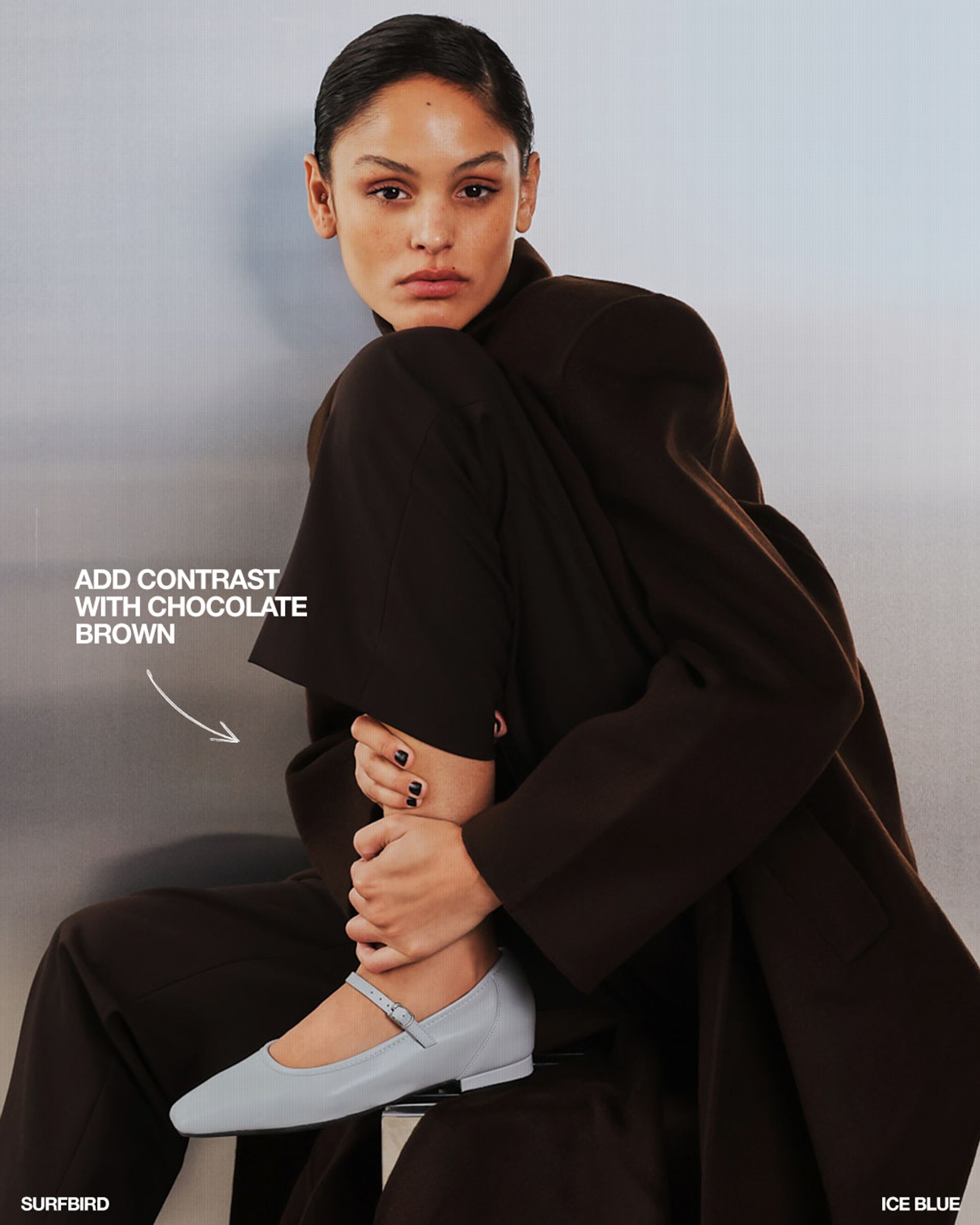 Look 2: Add Contrast with Chocolate Brown