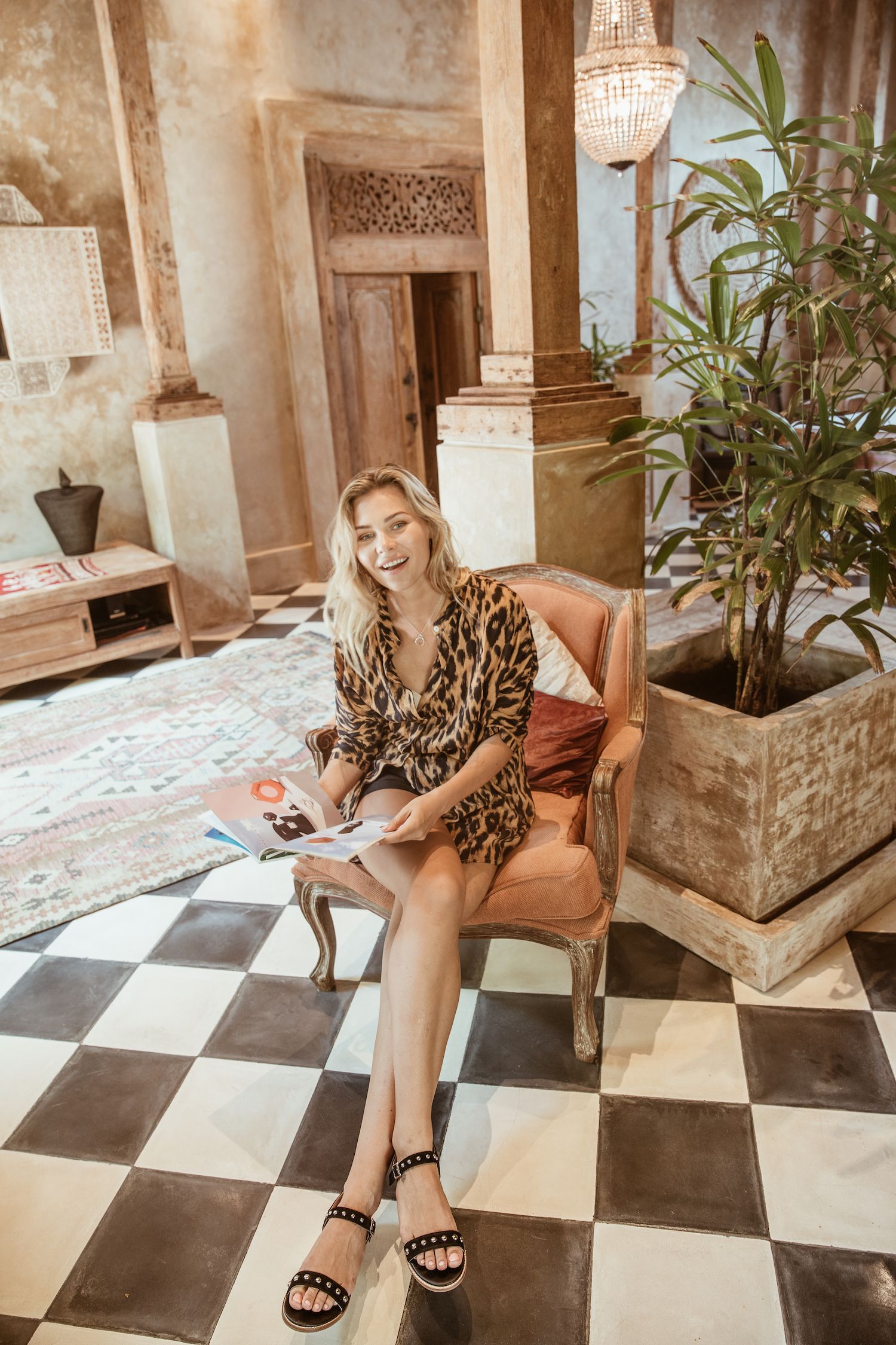 Bared_Footwear_Womens_Lyrebird_Black_Gold_Studded_Sandals_Bali_Desu_House_Summer_Campaign