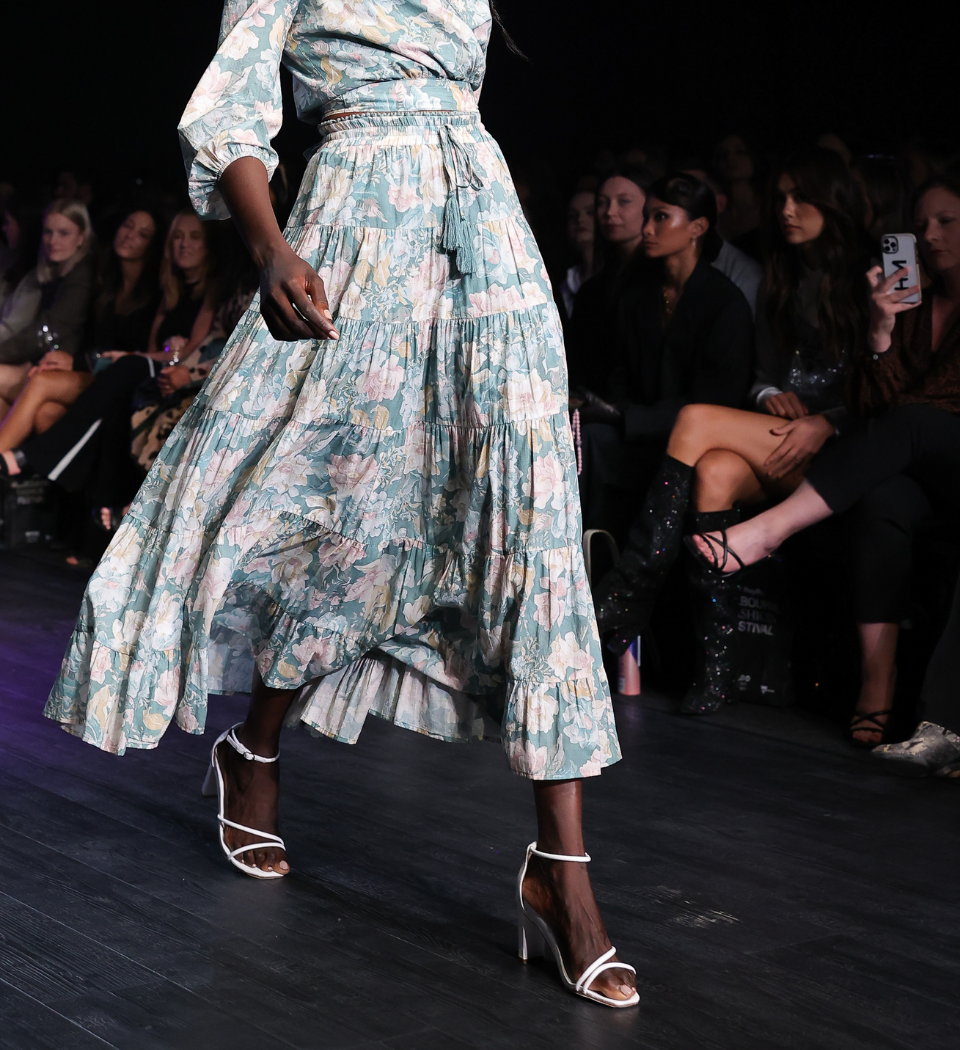 Swift White Leather Heels