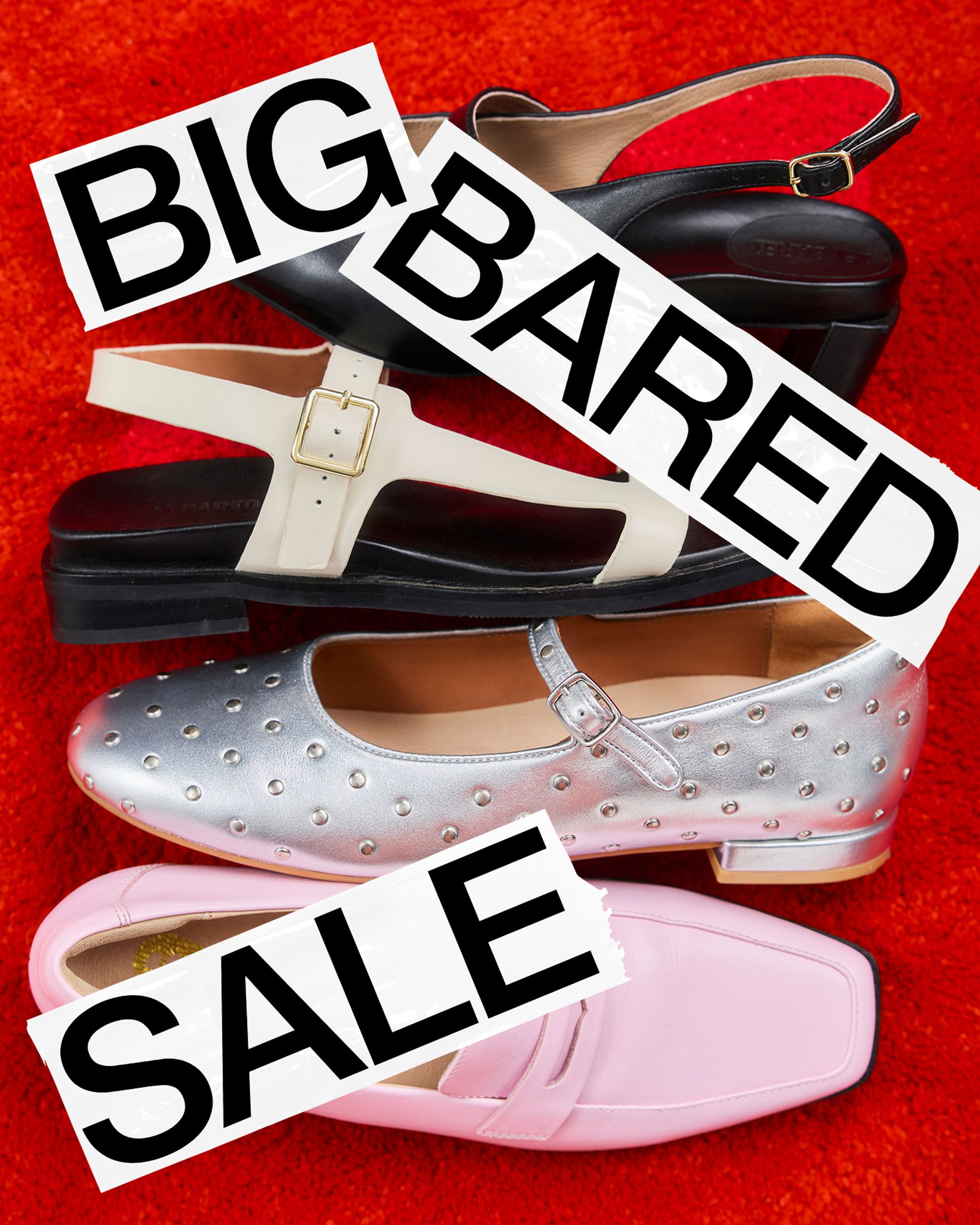 Big Bared Sale. All Shoes Reduced. Online Only.