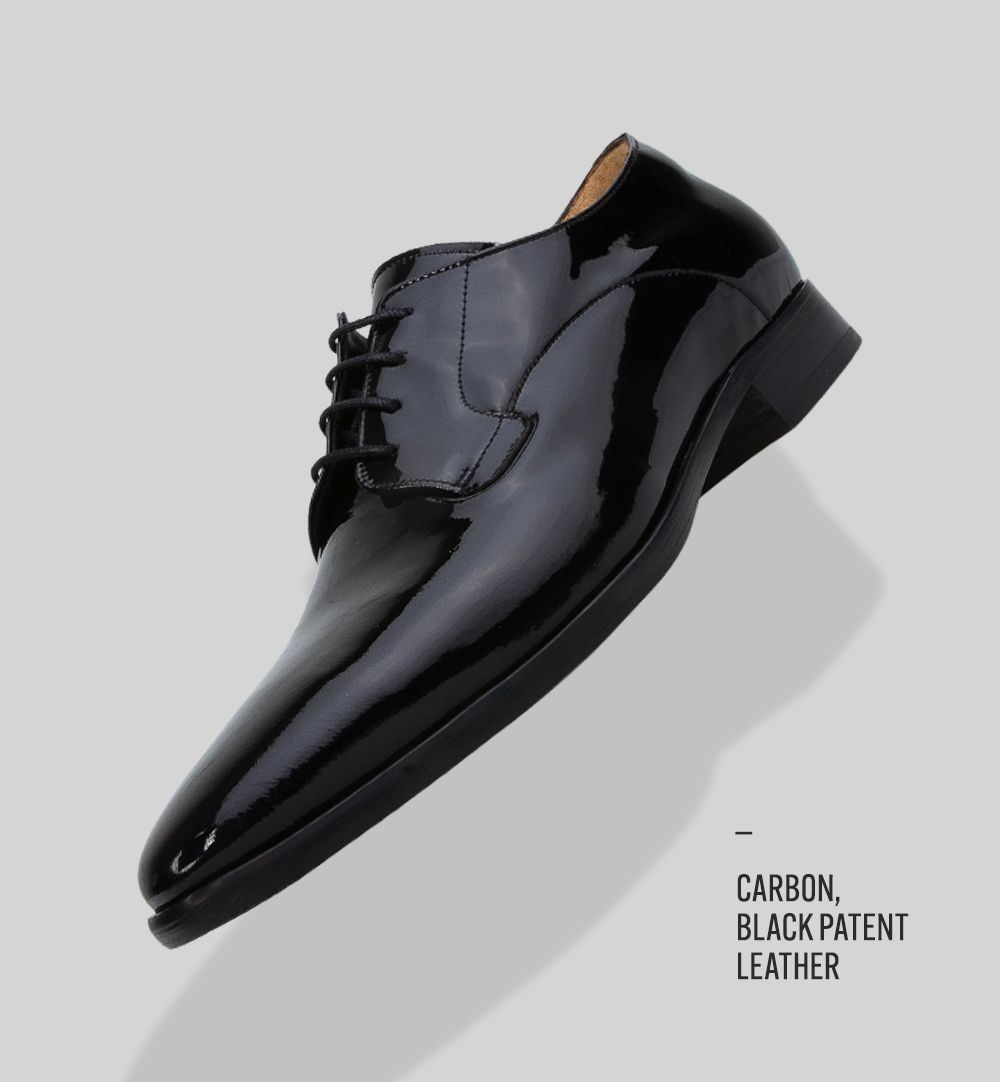 Carbon Black Patent leather