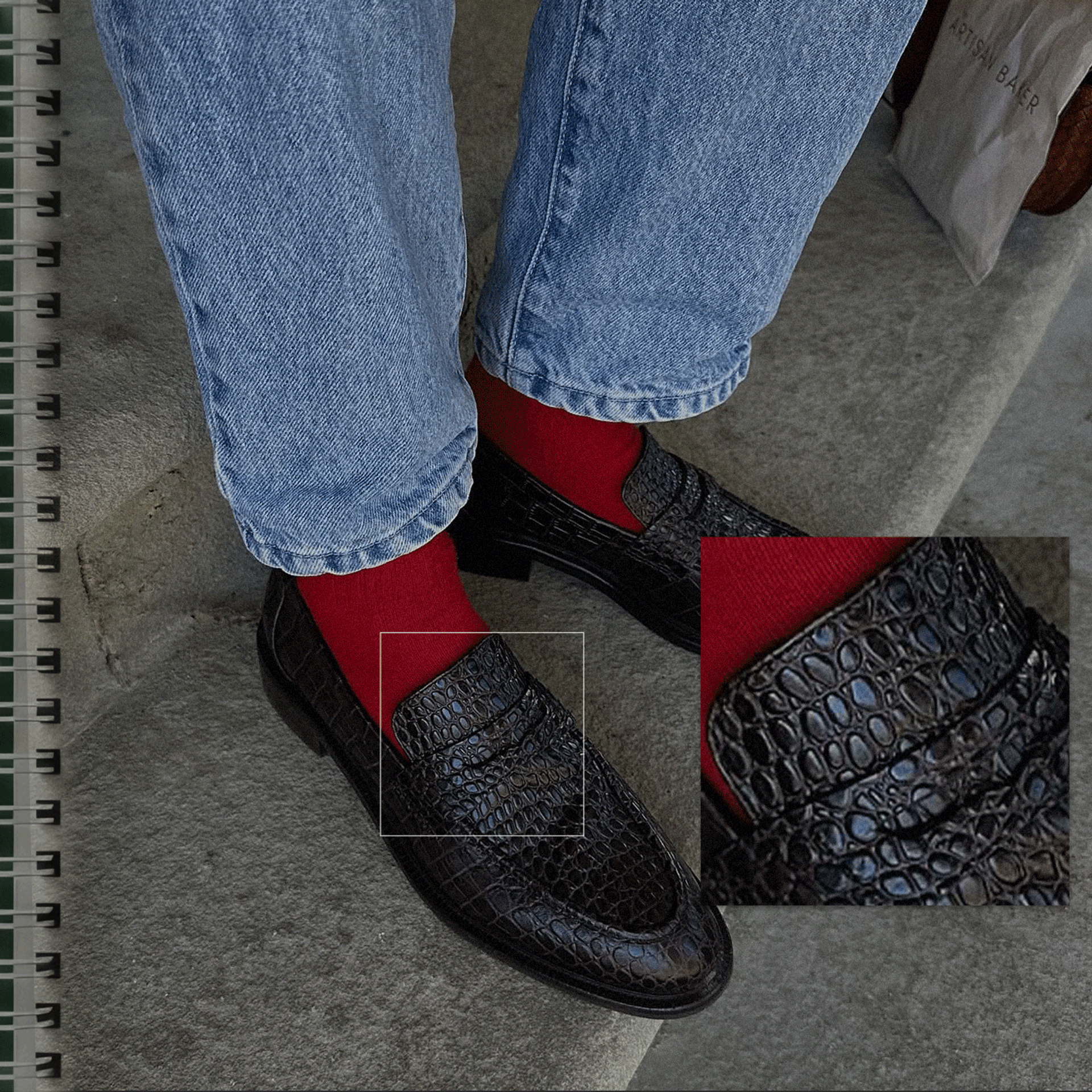 Look 3: Preppy & Playful Socks 