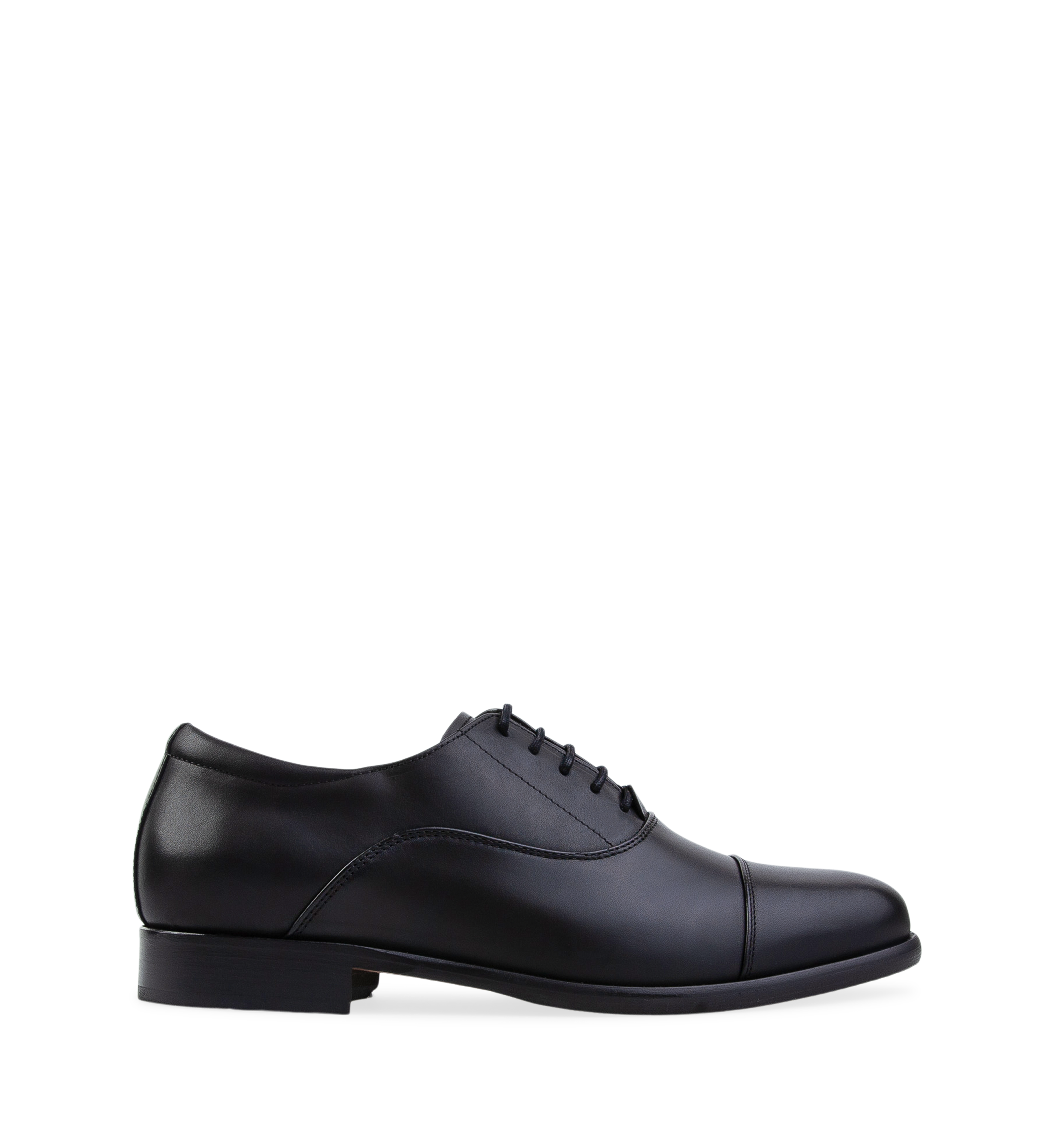 Francium Black Leather Lace Up Dress Shoes - Bared Footwear