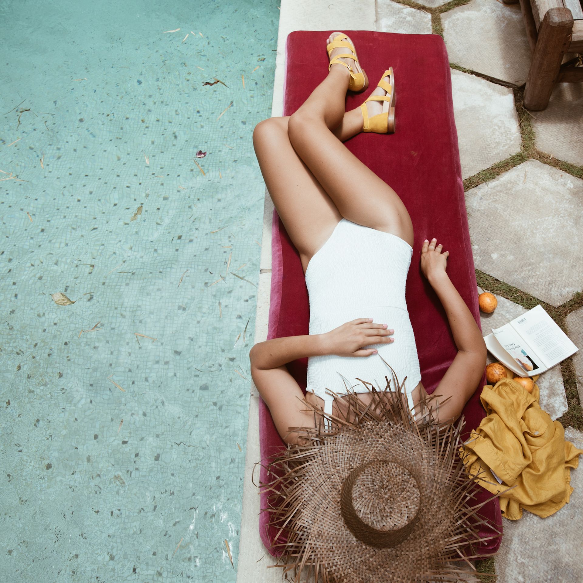 Bared_Footwear_Womens_Robin_Mustard_Suede_Sandal_Pool_Straw_Hat