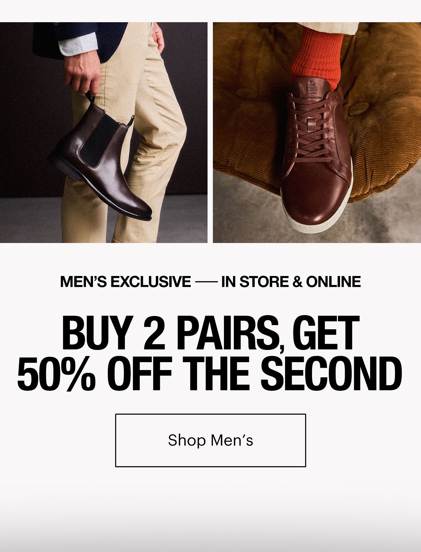 Buy 2 Pairs Get 20% Off The 2nd