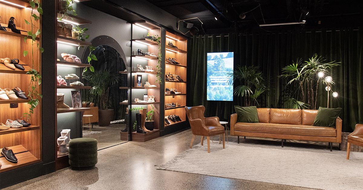 Interior of Bared Footwear Melbourne CBD Women's Store