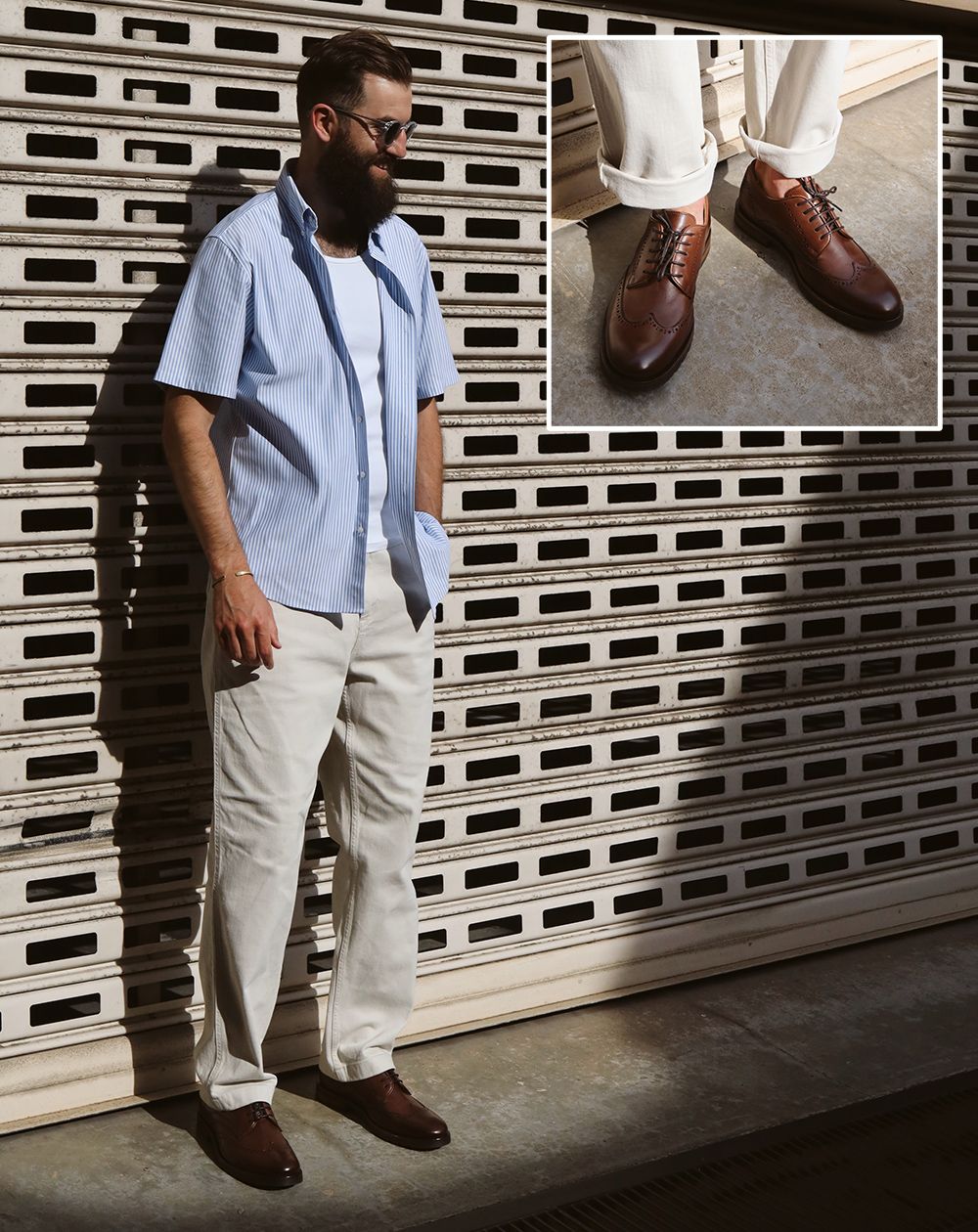 Brogues with chinos
