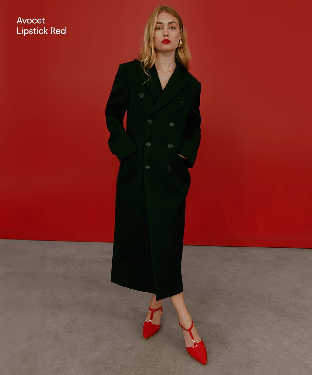 Avocet / Lipstick Red