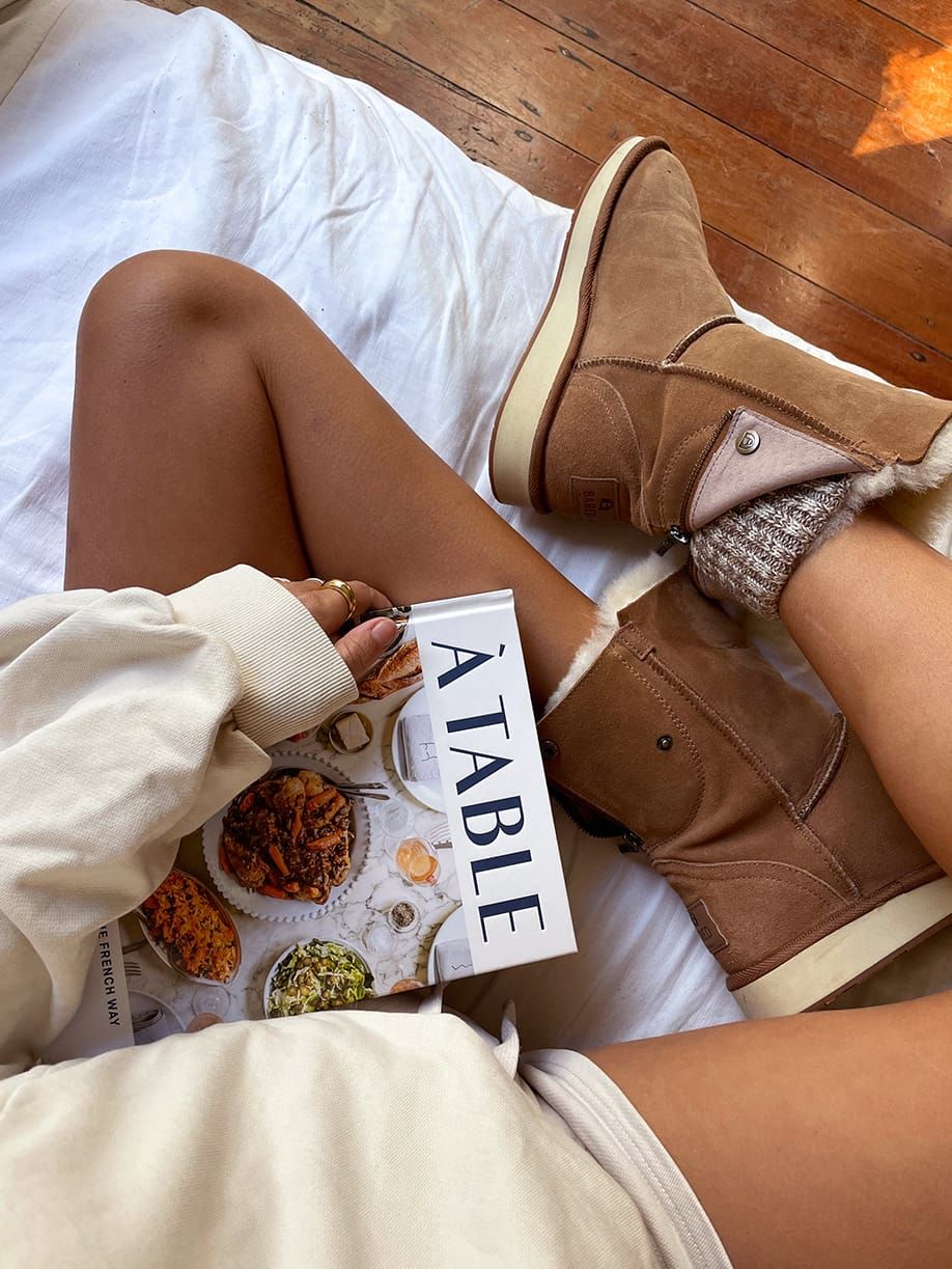 Knitted Home Boot 2, Chestnut
