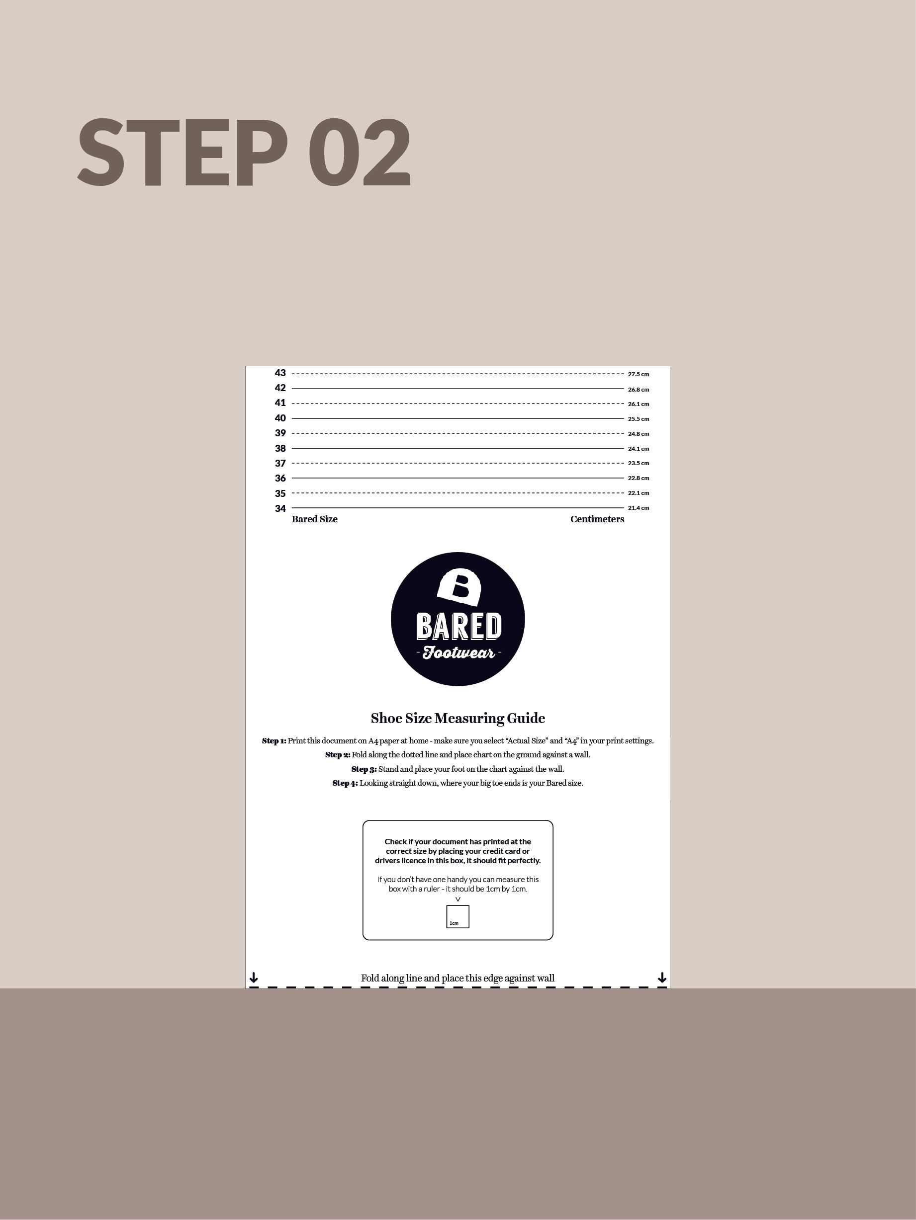 How To Find The Right Shoe Size - Step 2
