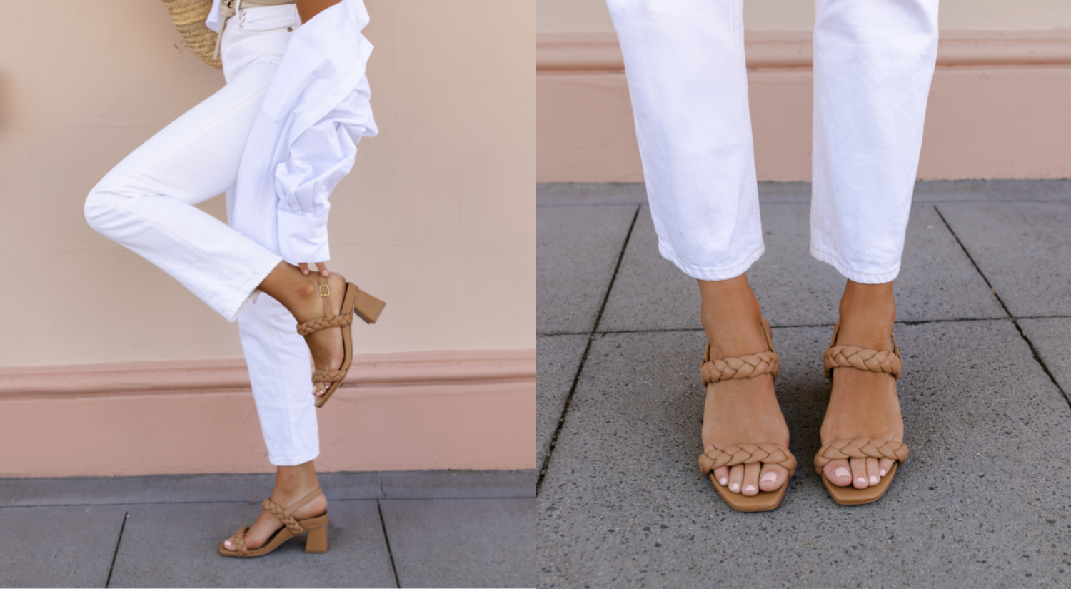 Toucan Tan Leather Heels Bared Footwear