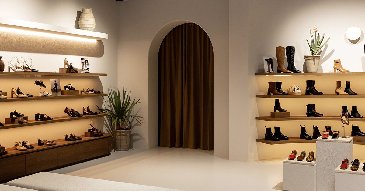 Interior of Bared Footwear New Zealand Store