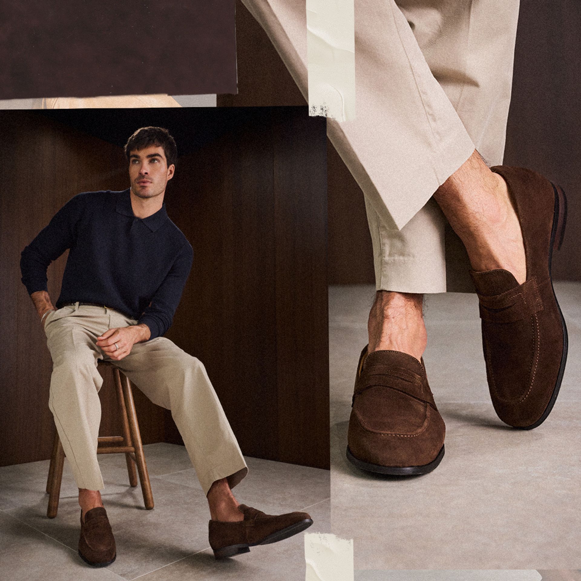 For Him: Samarium in Brown Suede