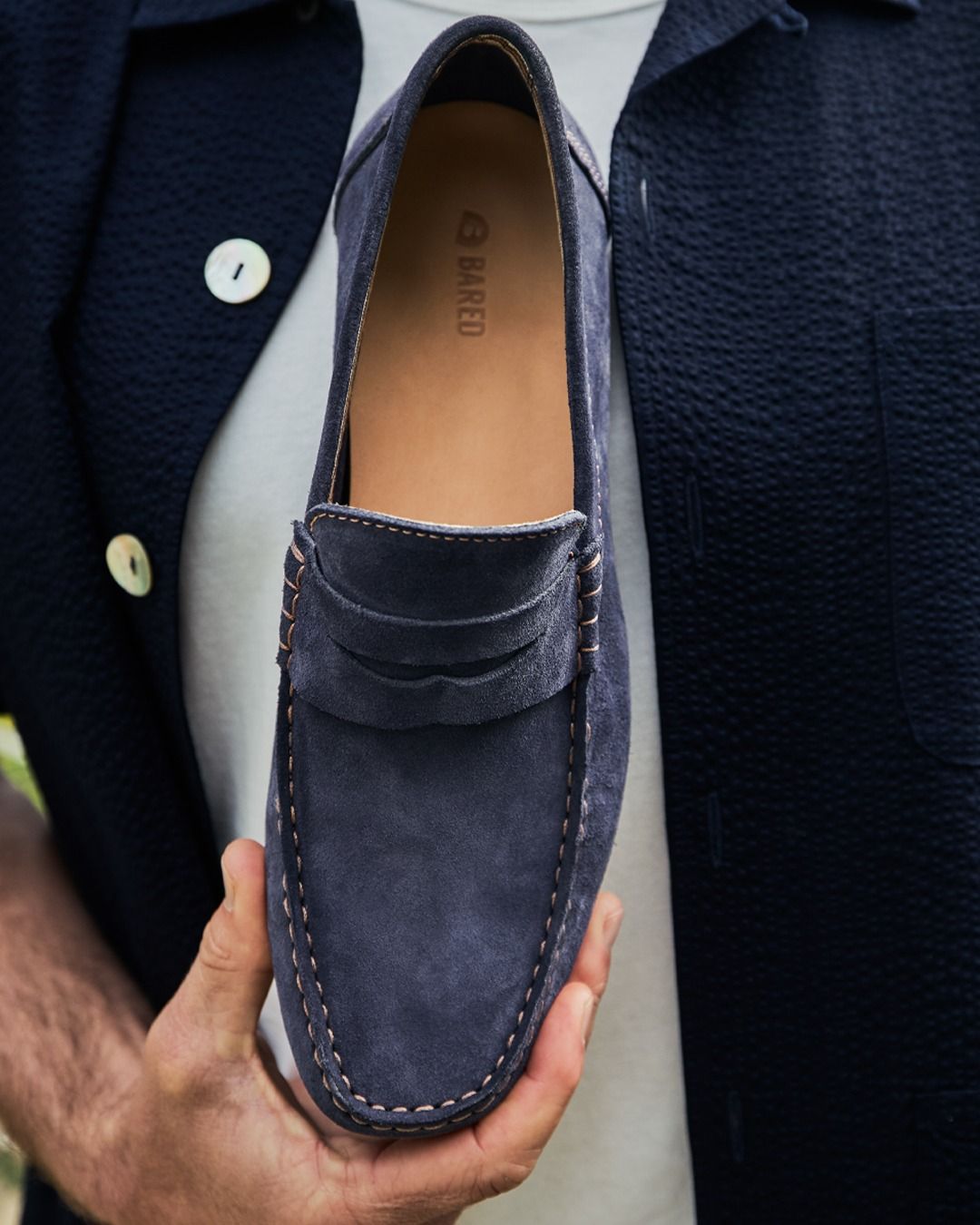 Doesn't get much better then Neon in Navy. #baredfootwear