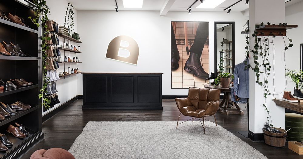 Interior of Bared Footwear Armadale Men's Store