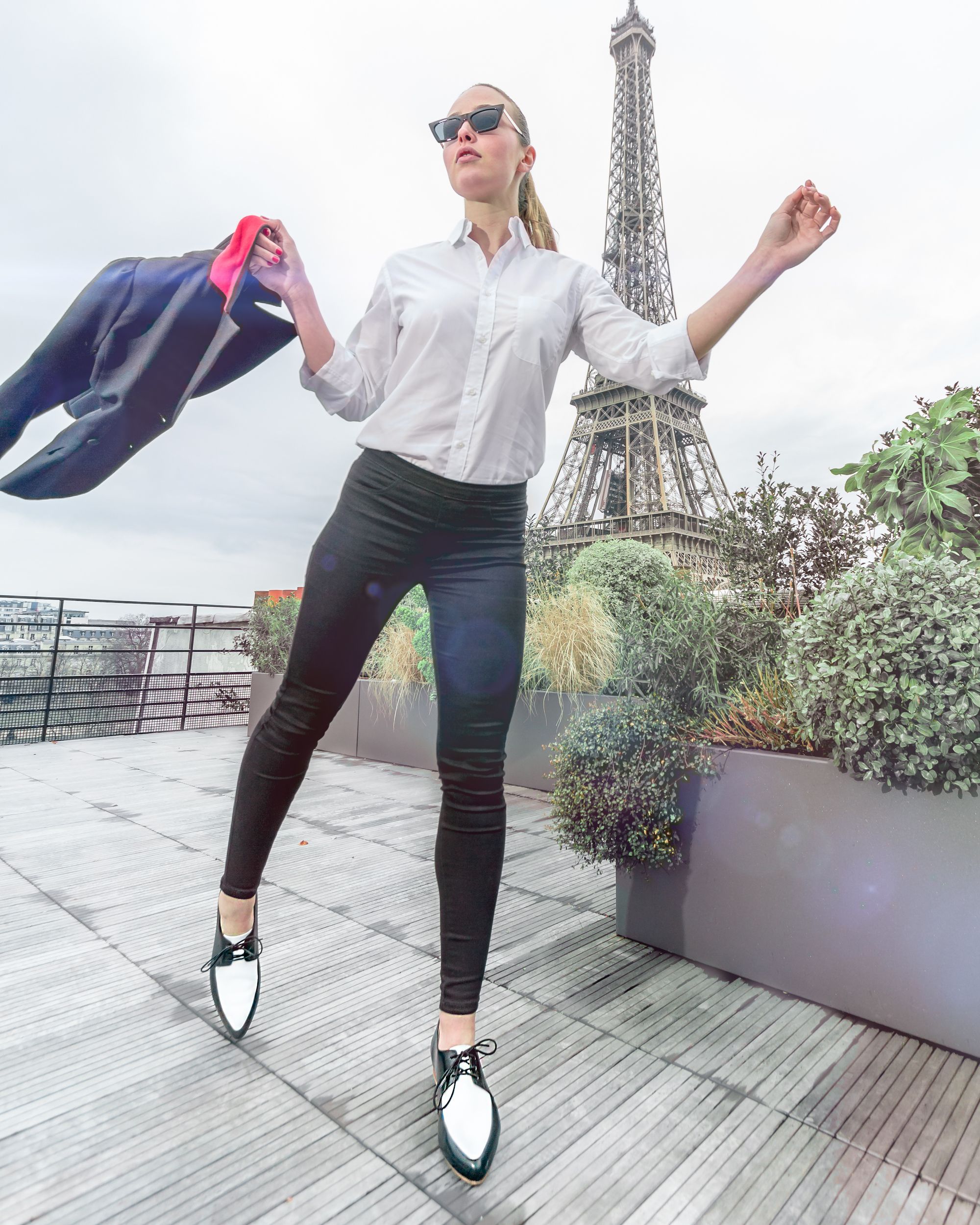 Bared_Footwear_Womens_Penguin_Black_White_Lace_ups_Paris_Eiffel_Tower