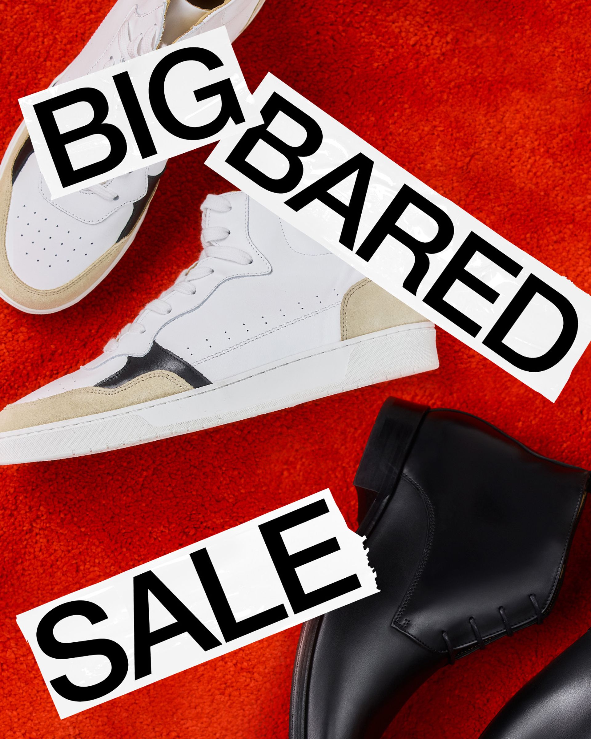 Big Bared Sale. All Shoes Reduced. Online Only.