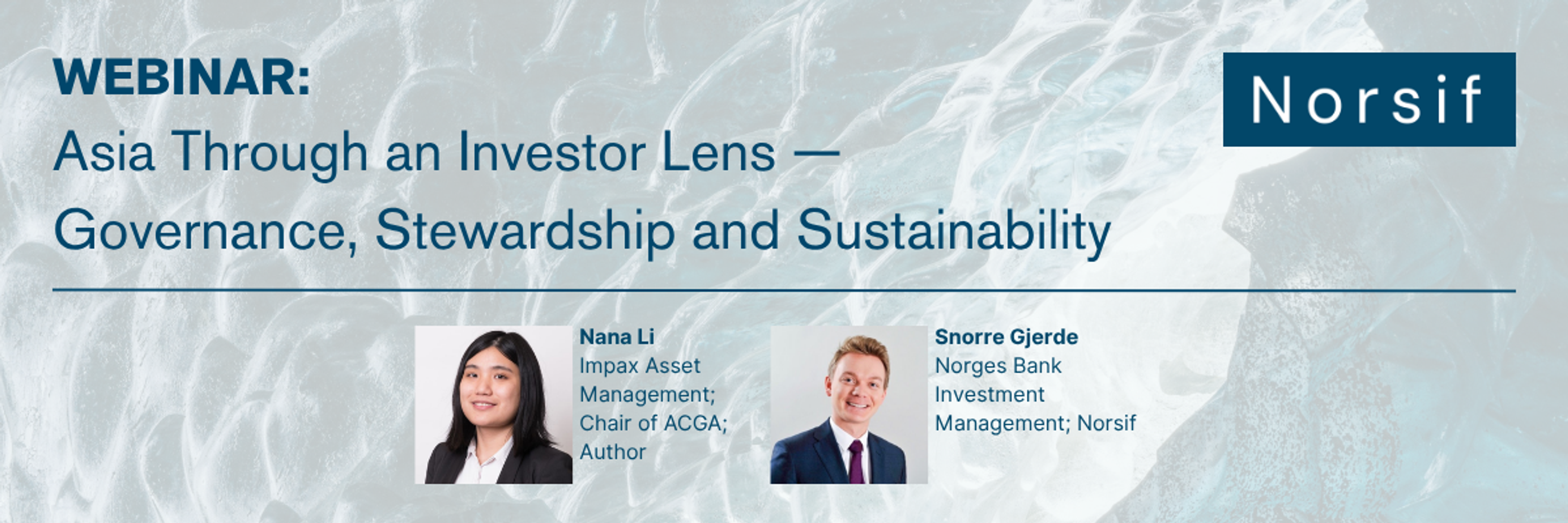 Norsif Webinar: Asia Through an Investor Lens — Governance, Stewardship and Sustainability