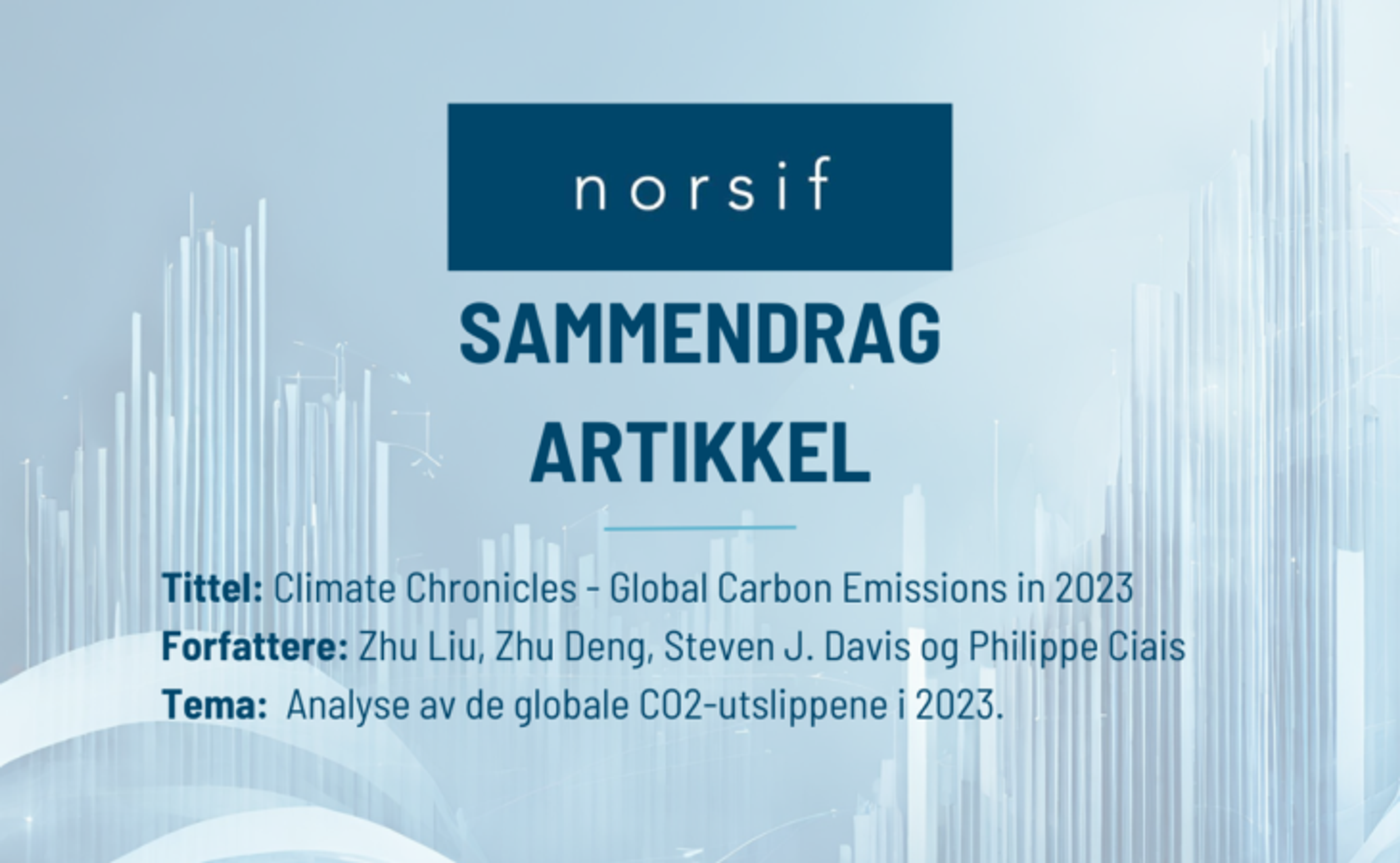 Sammendrag: Climate Chronicles: Global Carbon Emissions in 2023
