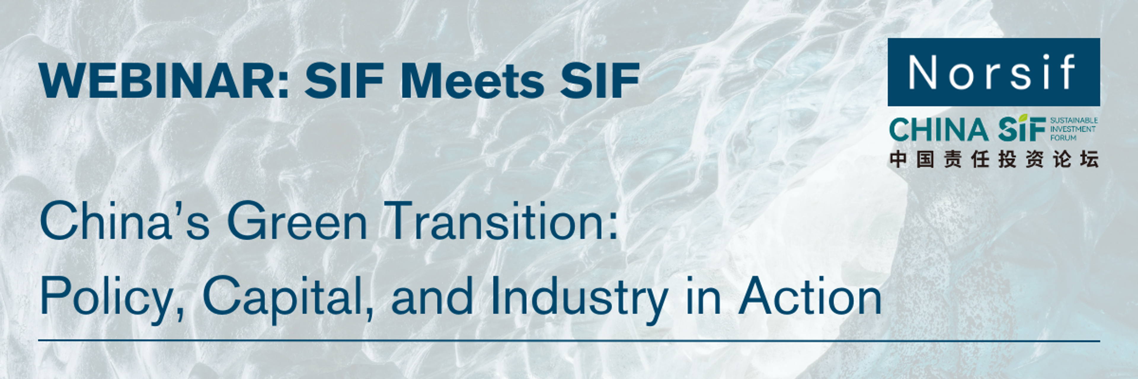 SIF Meets SIF: China’s Green Transition: Policy, Capital, and Industry in Action