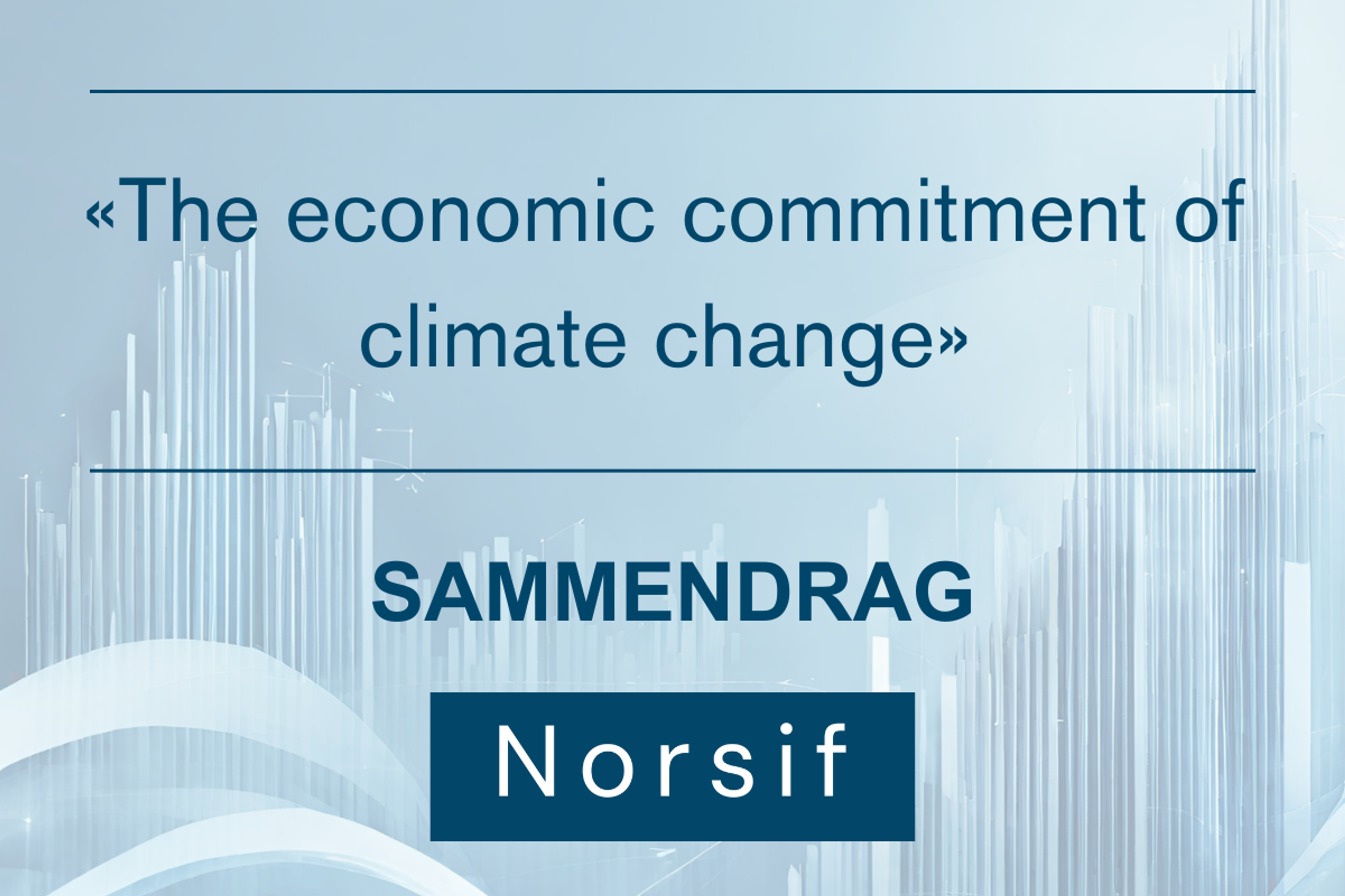 «The economic commitment of climate change»