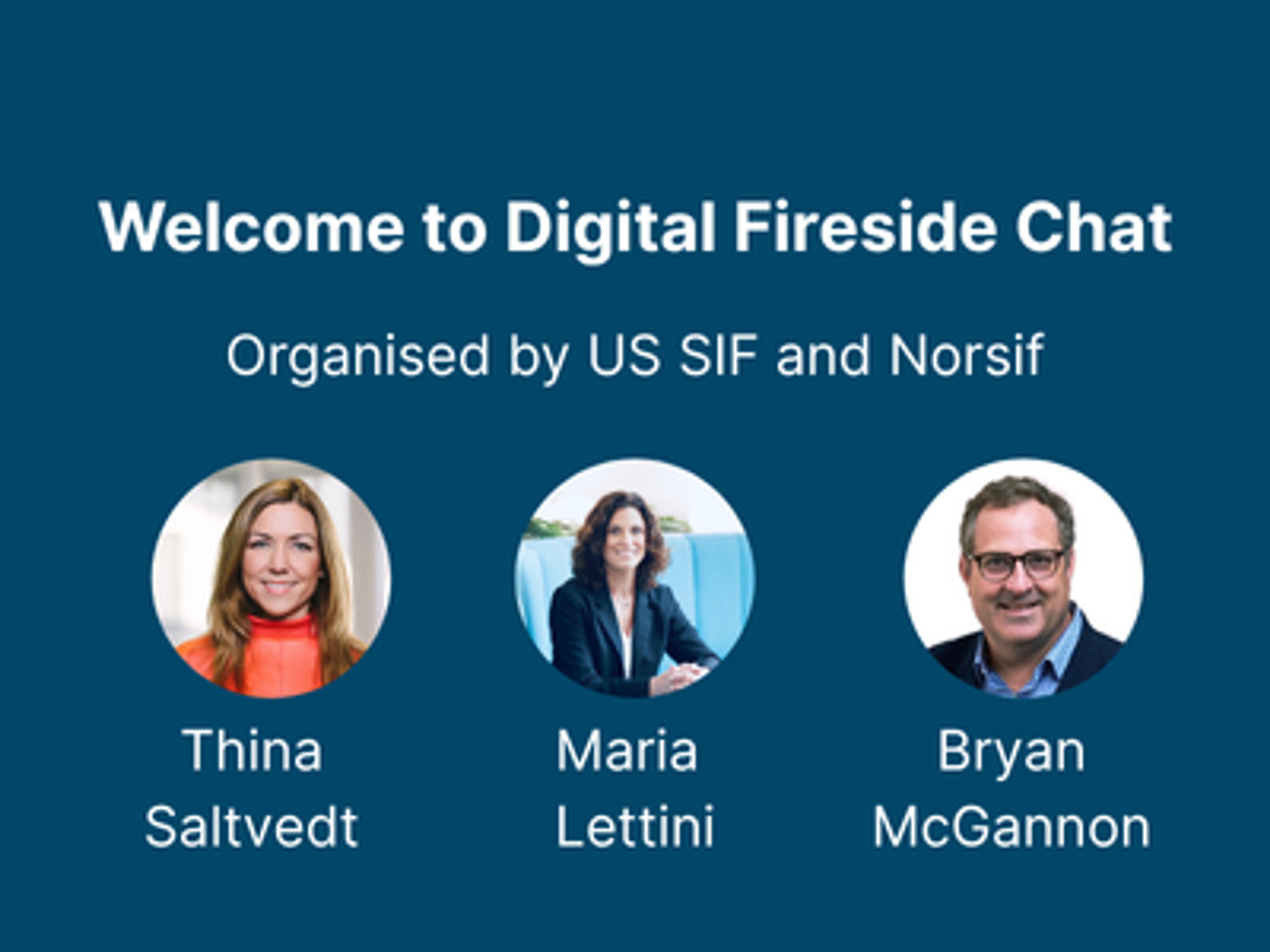 Invitation: Norsif and US SIF Digital Fireside Chat