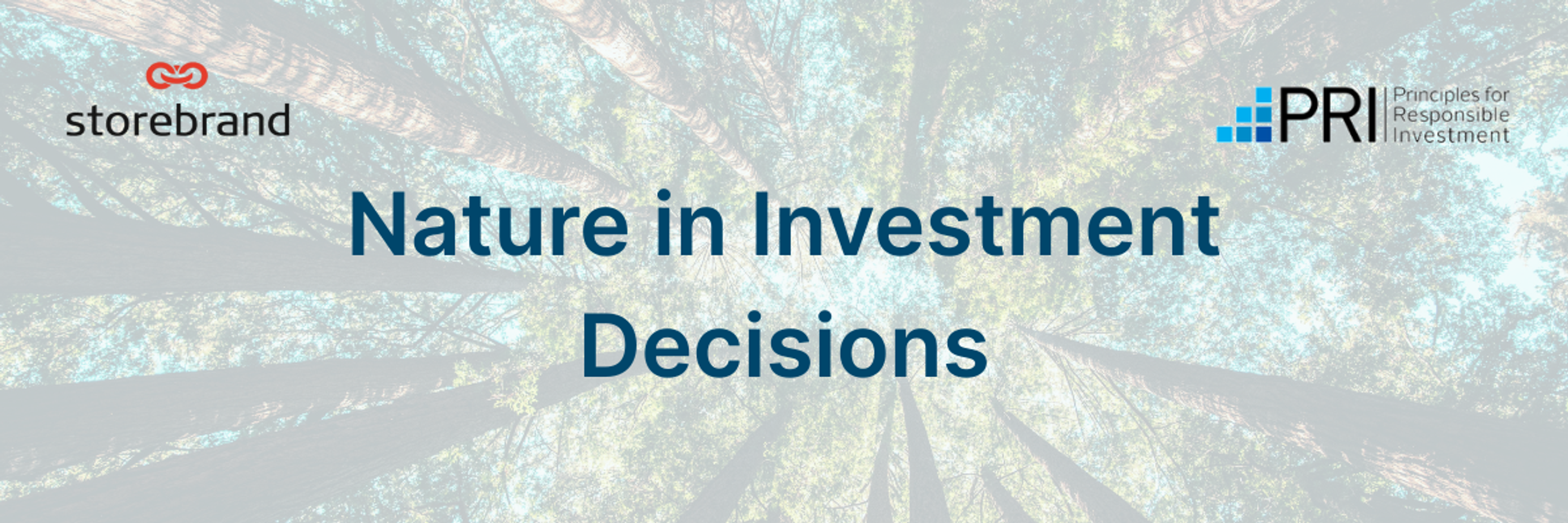 Norsif informs: Nature in Investment Decisions 